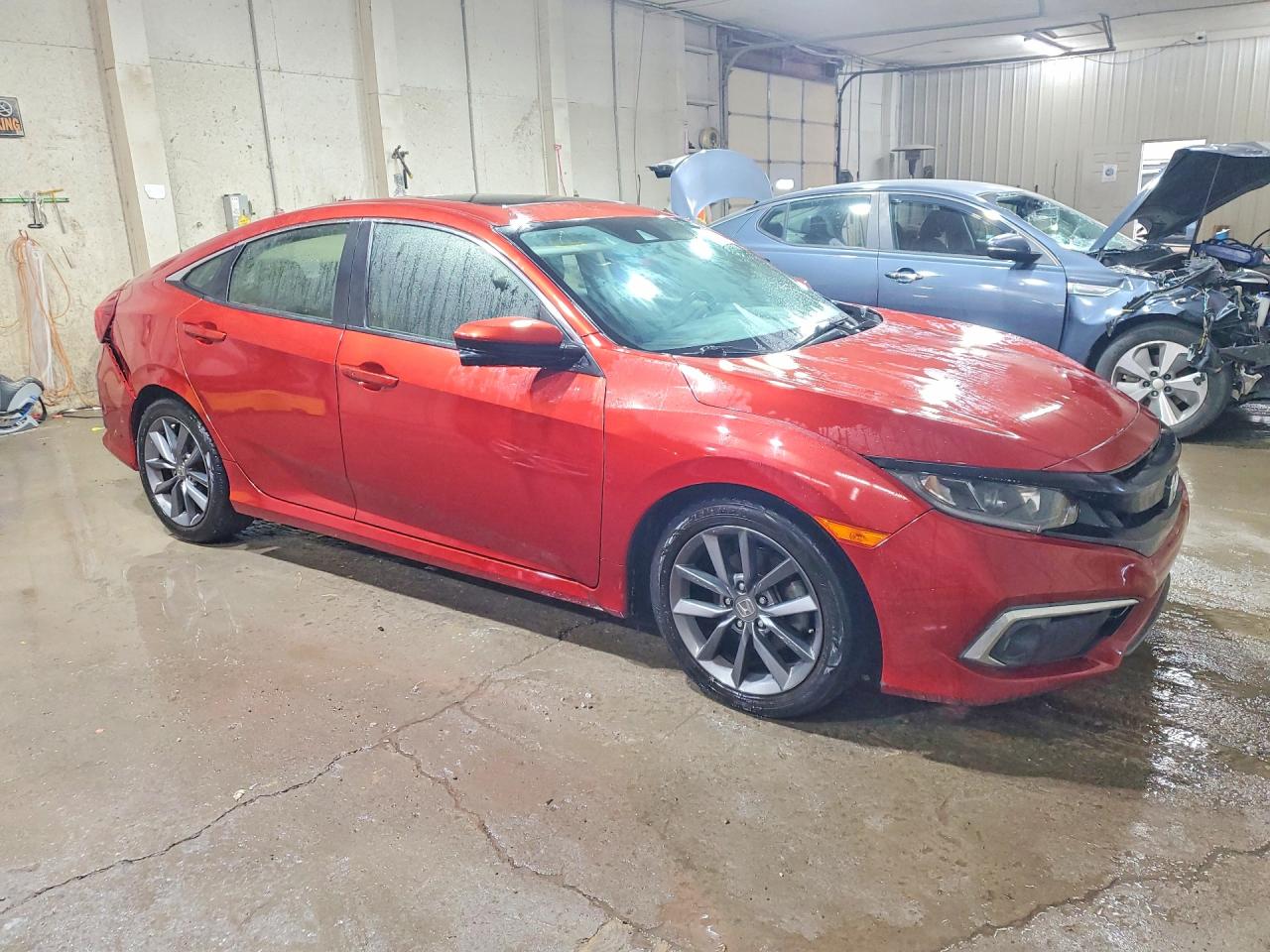 2019 Honda Civic Ex Orange vin: JHMFC1F35KX000769
