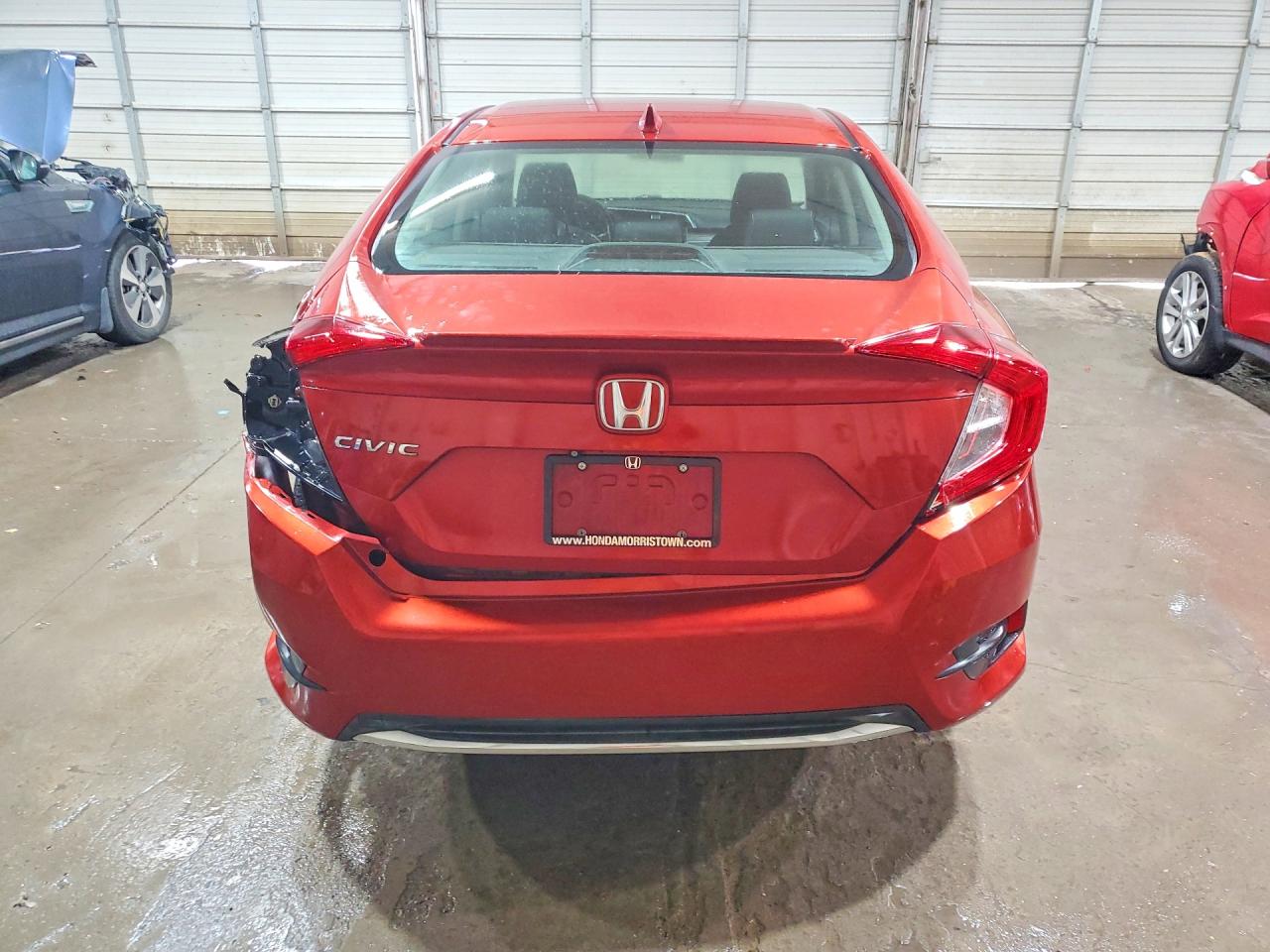 2019 Honda Civic Ex Orange vin: JHMFC1F35KX000769