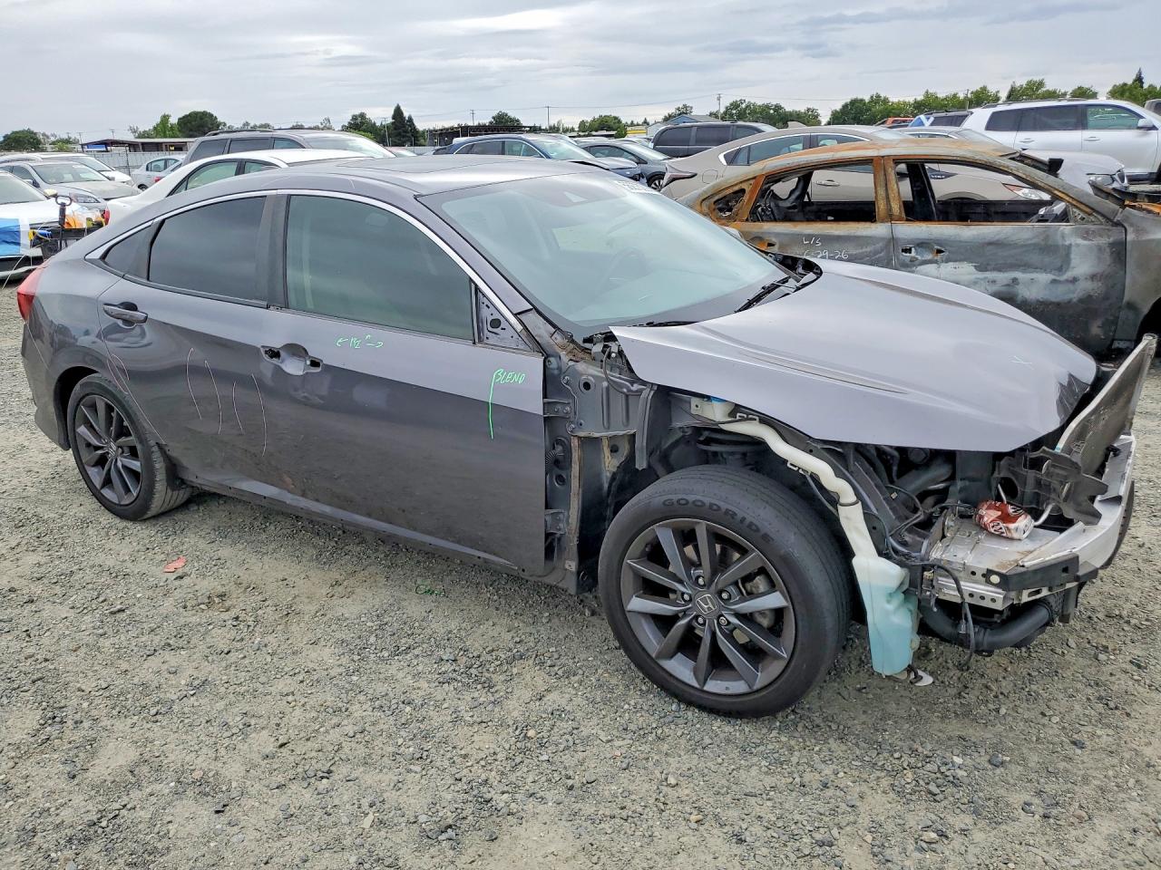 2019 Honda Civic Ex Charcoal vin: JHMFC1F36KX009867