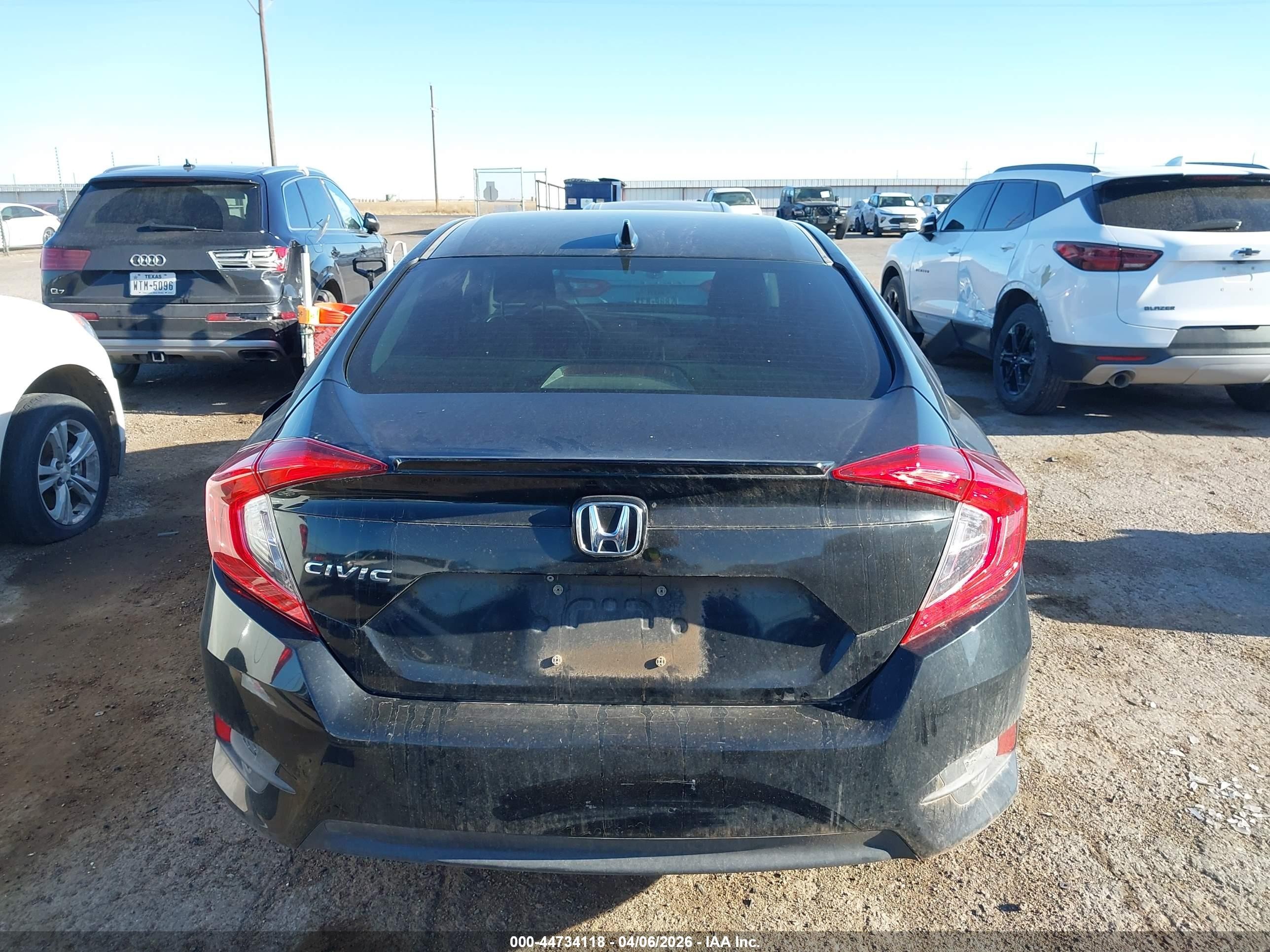 2018 Honda Civic Ex-t Черный vin: JHMFC1F38JX042576