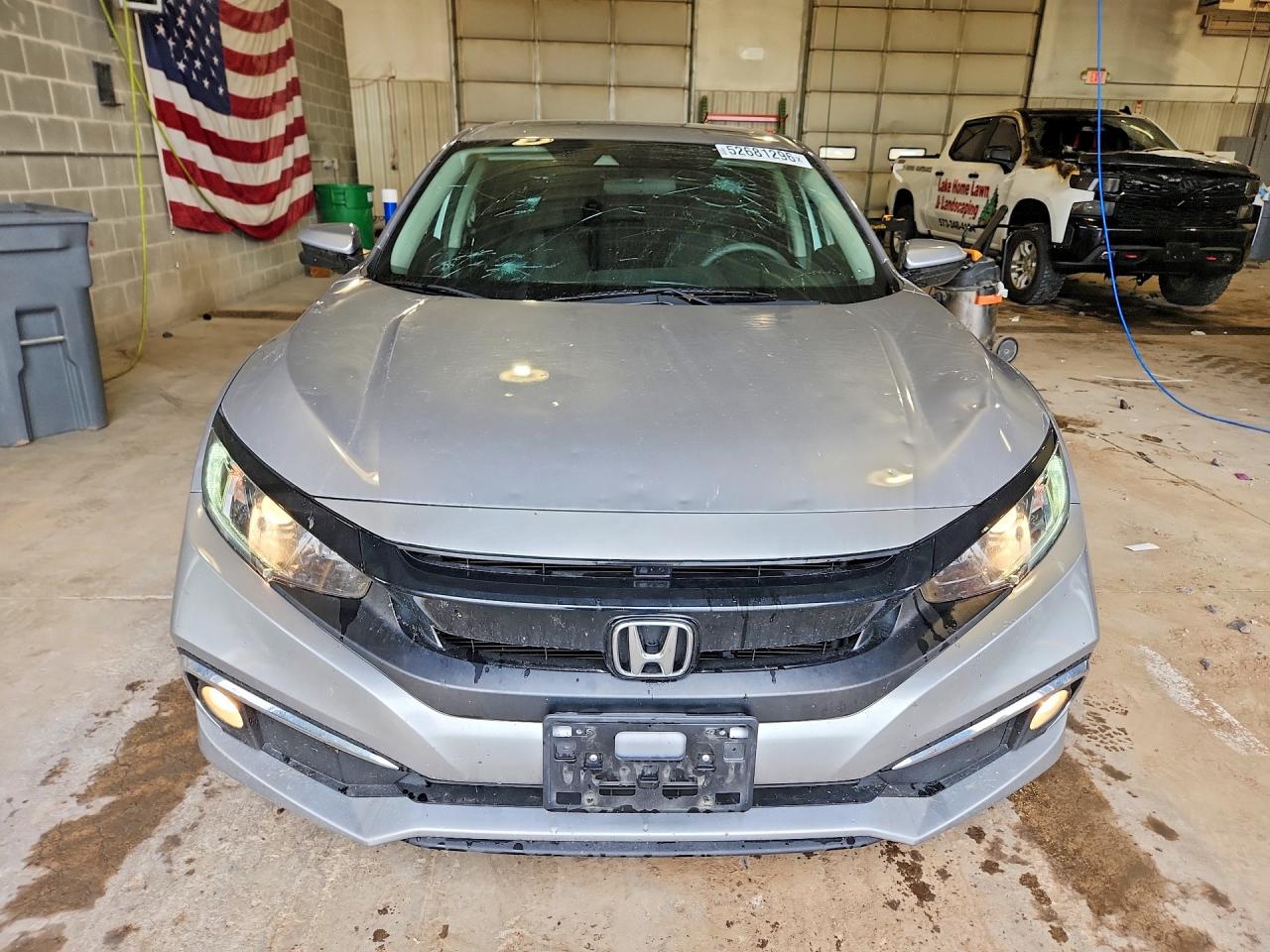 2019 Honda Civic Ex Silver vin: JHMFC1F38KX004850