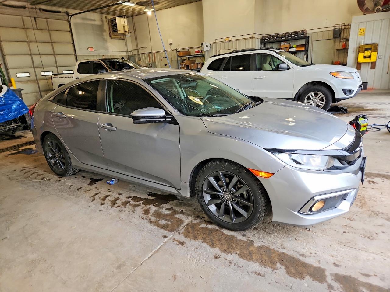 2019 Honda Civic Ex Silver vin: JHMFC1F38KX004850