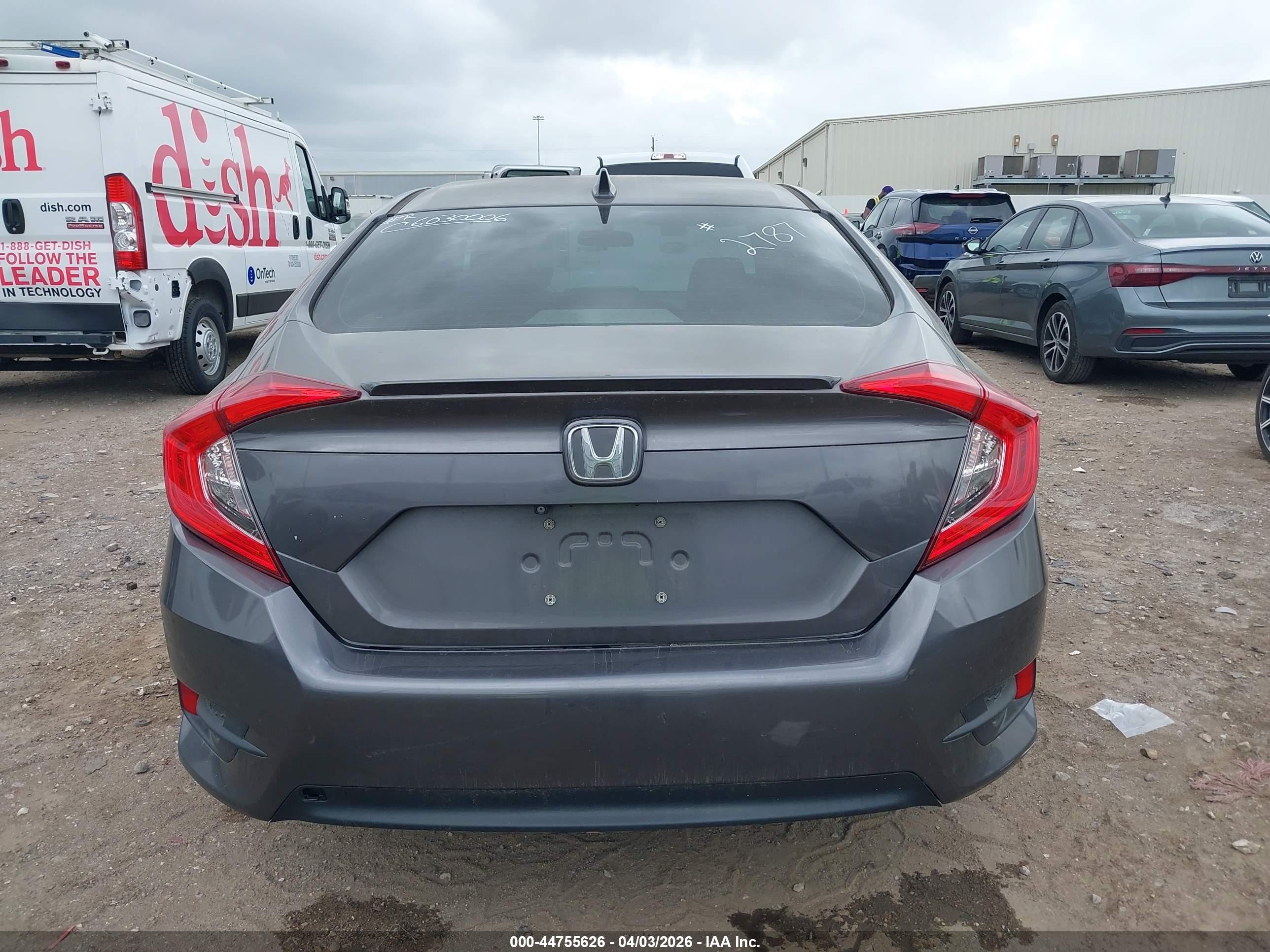 2018 Honda Civic Ex-t Серый vin: JHMFC1F3XJX042787