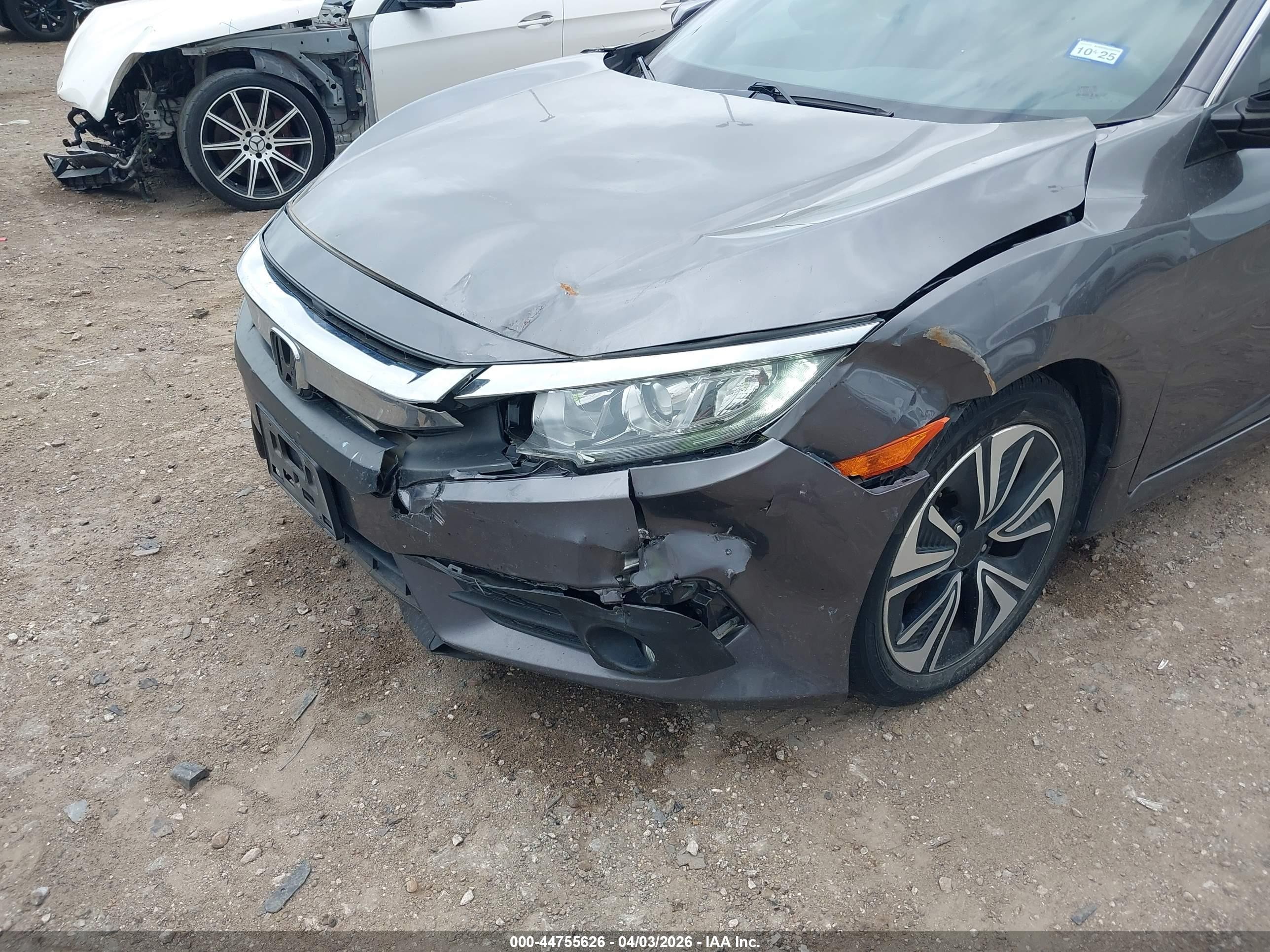 2018 Honda Civic Ex-t Серый vin: JHMFC1F3XJX042787