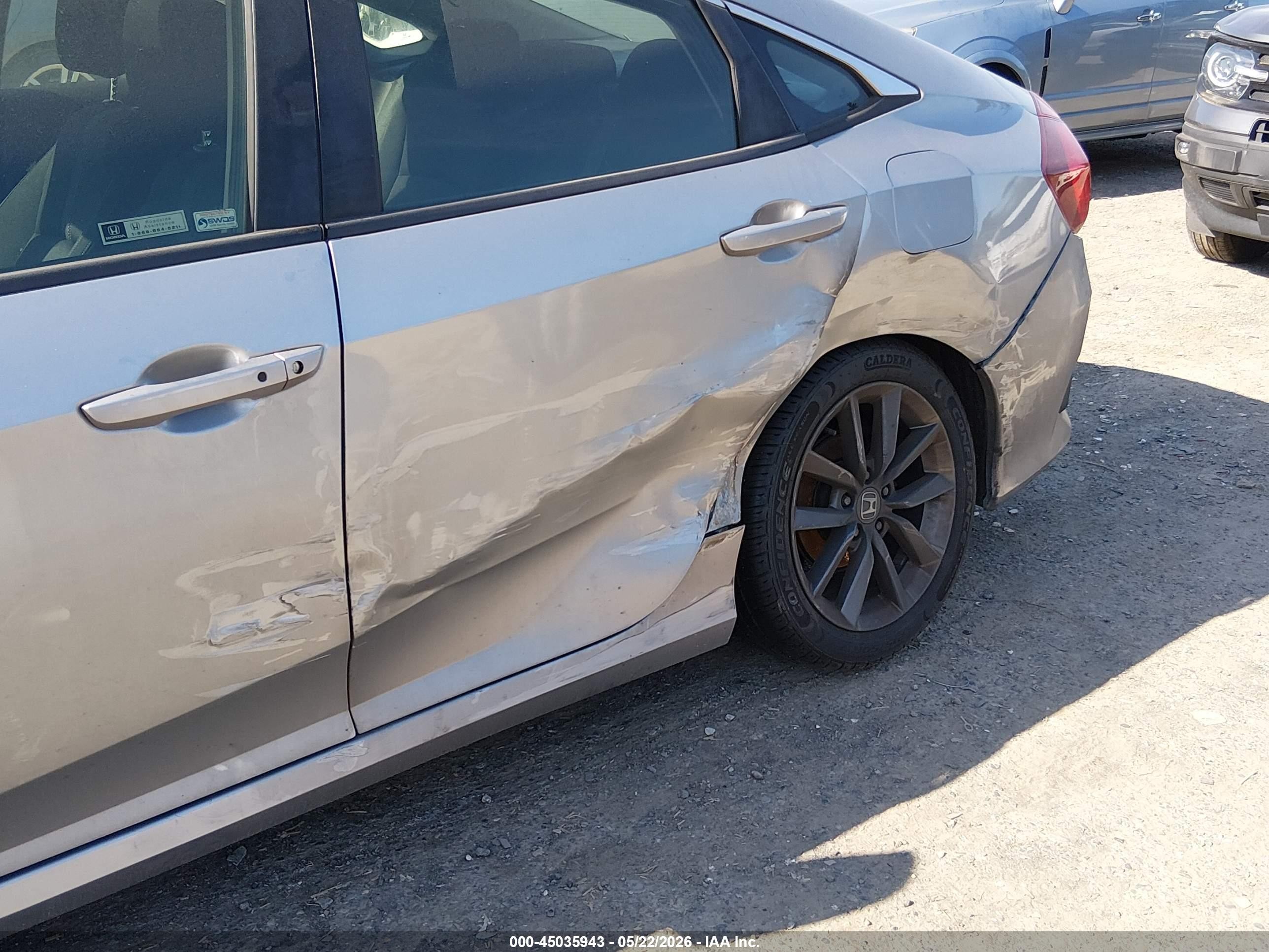 2019 Honda Civic Ex Silver vin: JHMFC1F3XKX007894