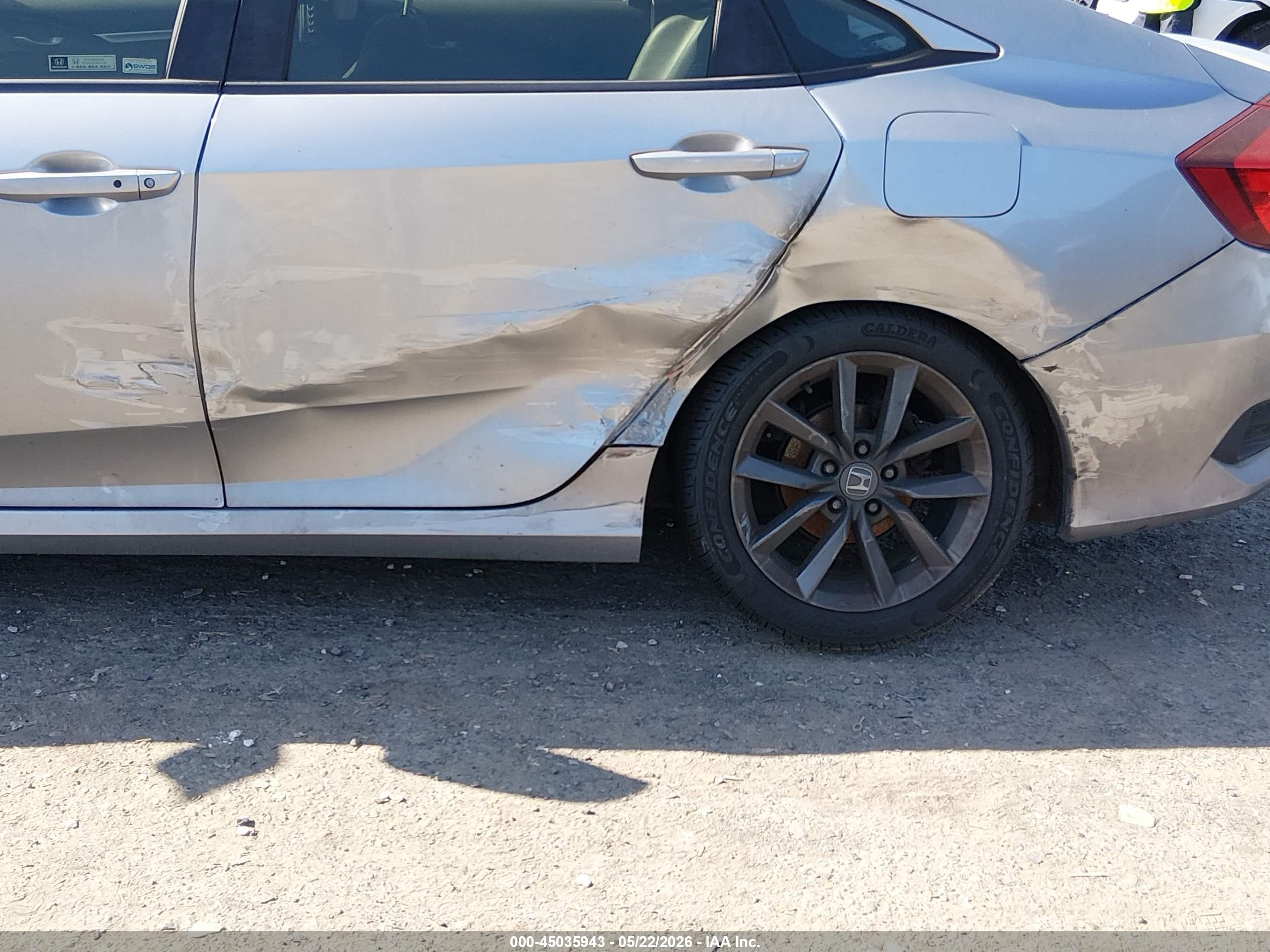 2019 Honda Civic Ex Silver vin: JHMFC1F3XKX007894