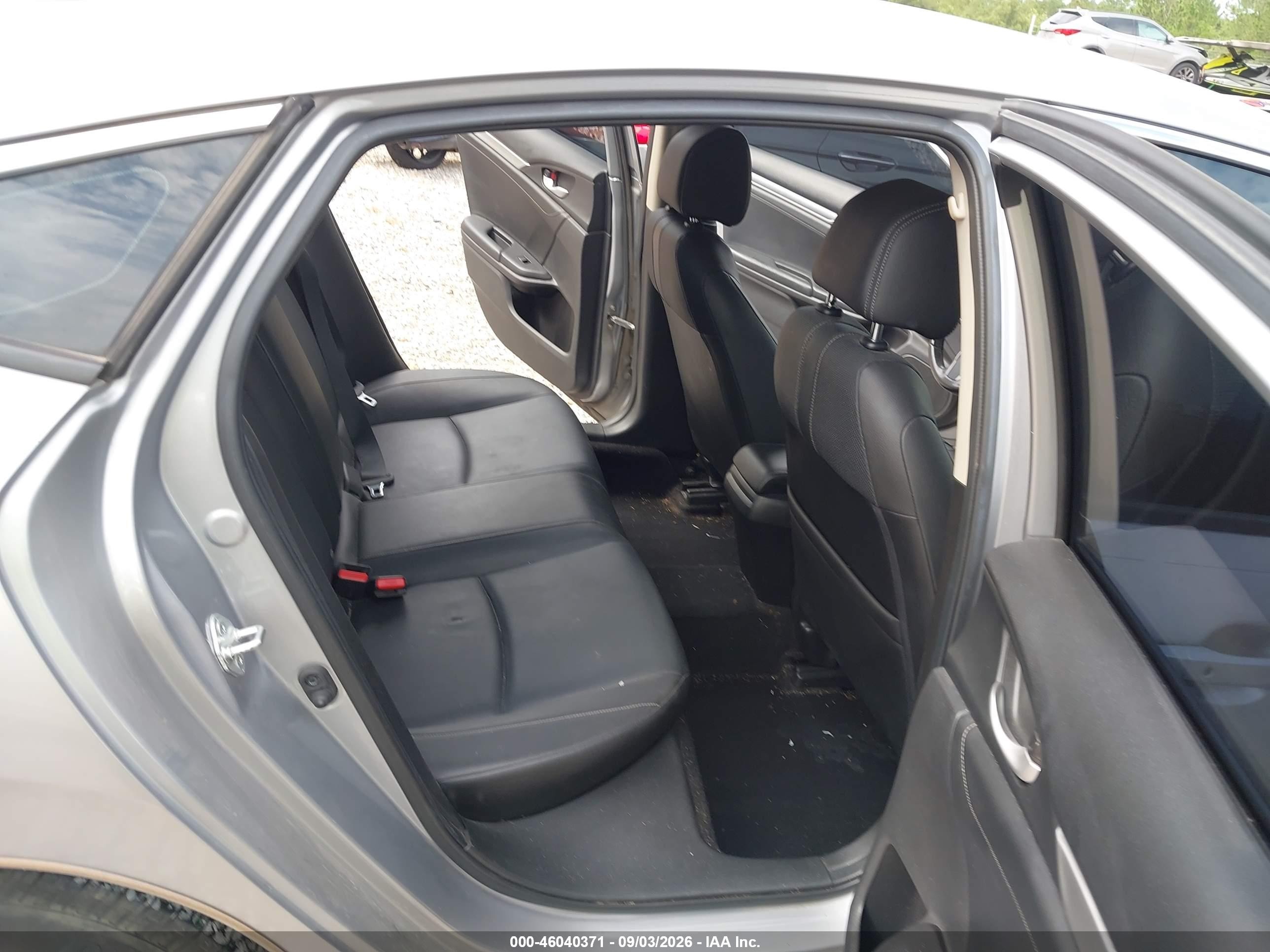 2018 Honda Civic Ex-l Gray vin: JHMFC1F70JX010014