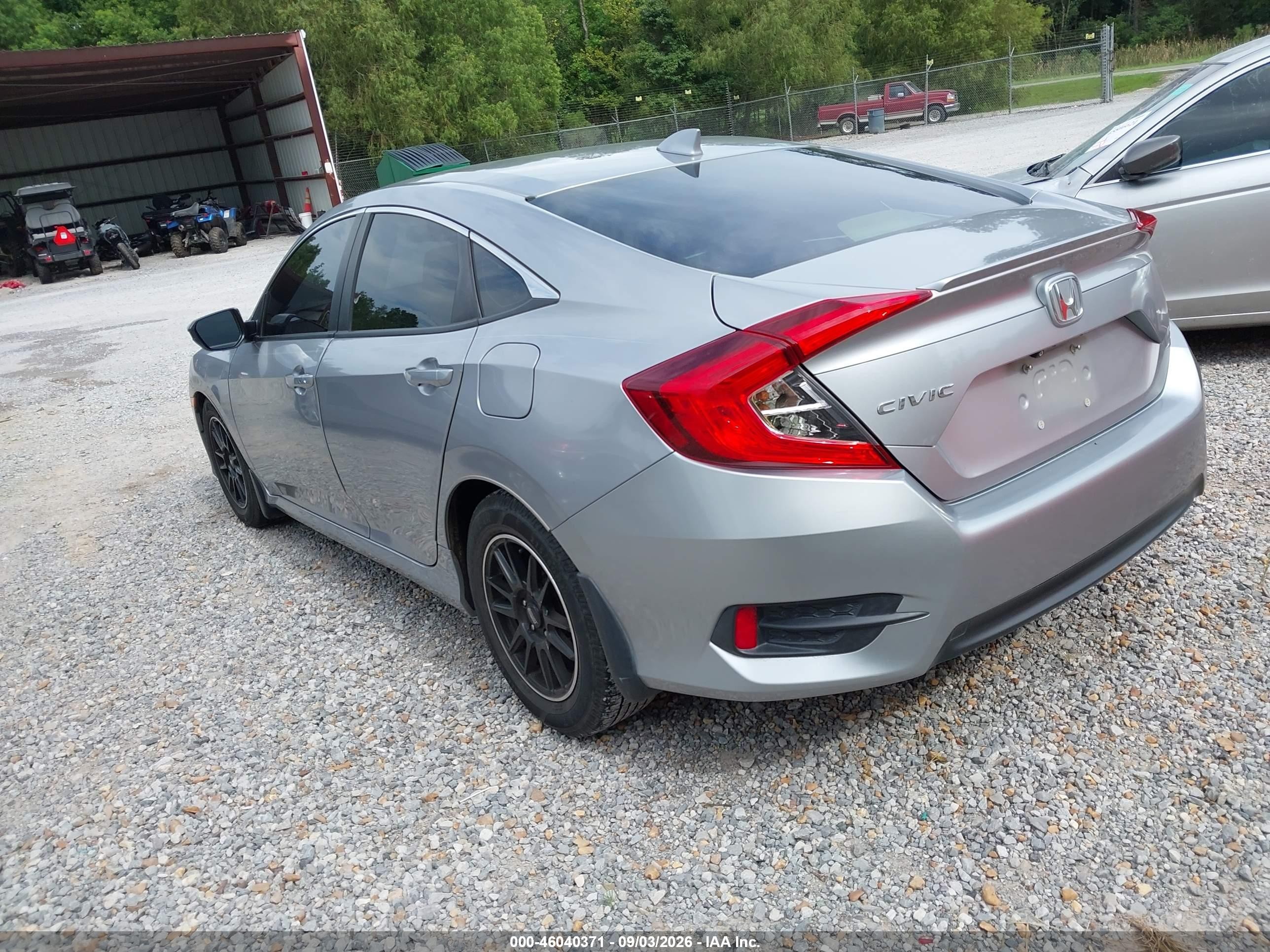2018 Honda Civic Ex-l Gray vin: JHMFC1F70JX010014