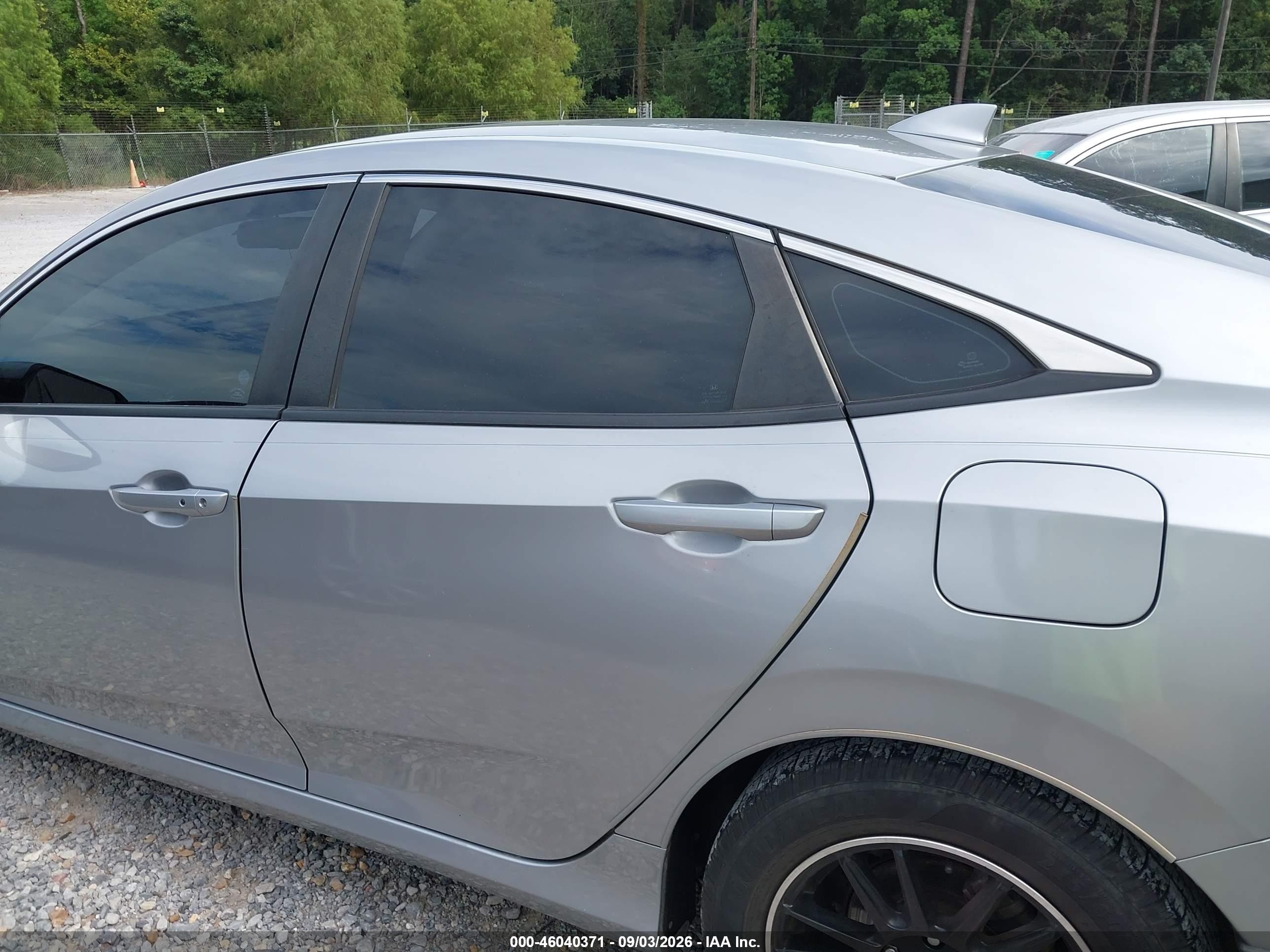 2018 Honda Civic Ex-l Gray vin: JHMFC1F70JX010014
