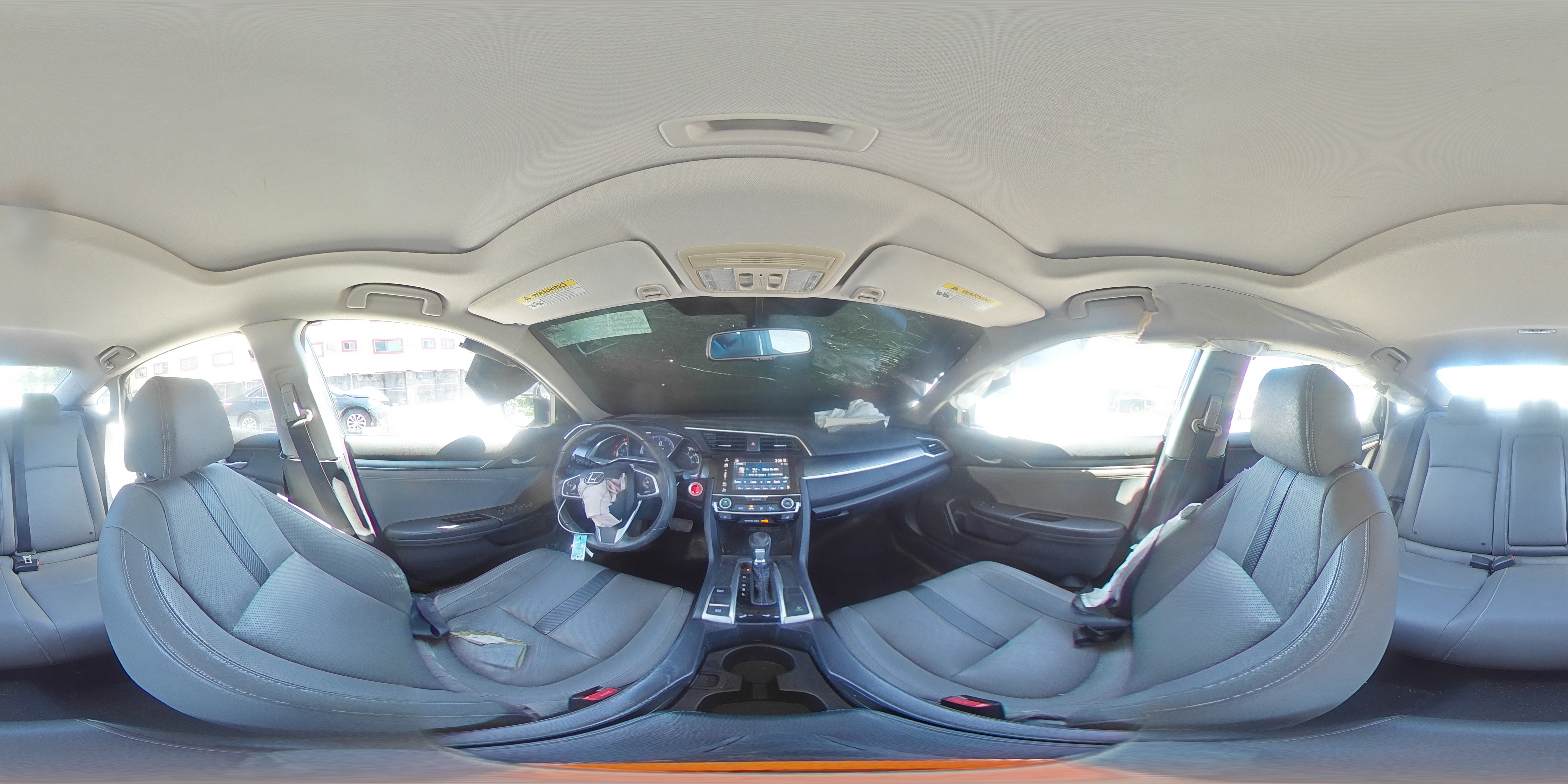 2018 Honda Civic Exl Gray vin: JHMFC1F72JX037070