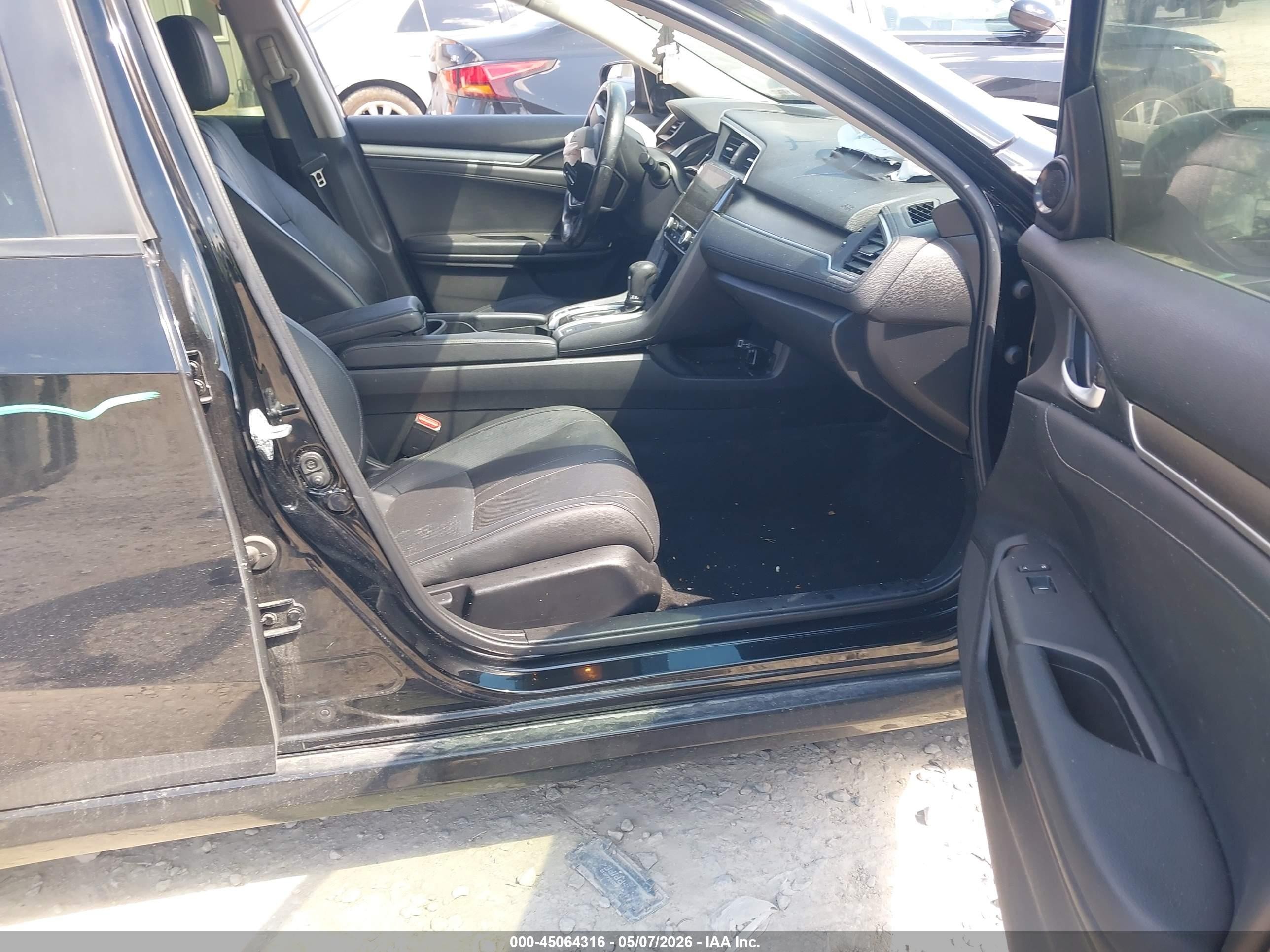 2018 Honda Civic Ex-l Black vin: JHMFC1F76JX022734