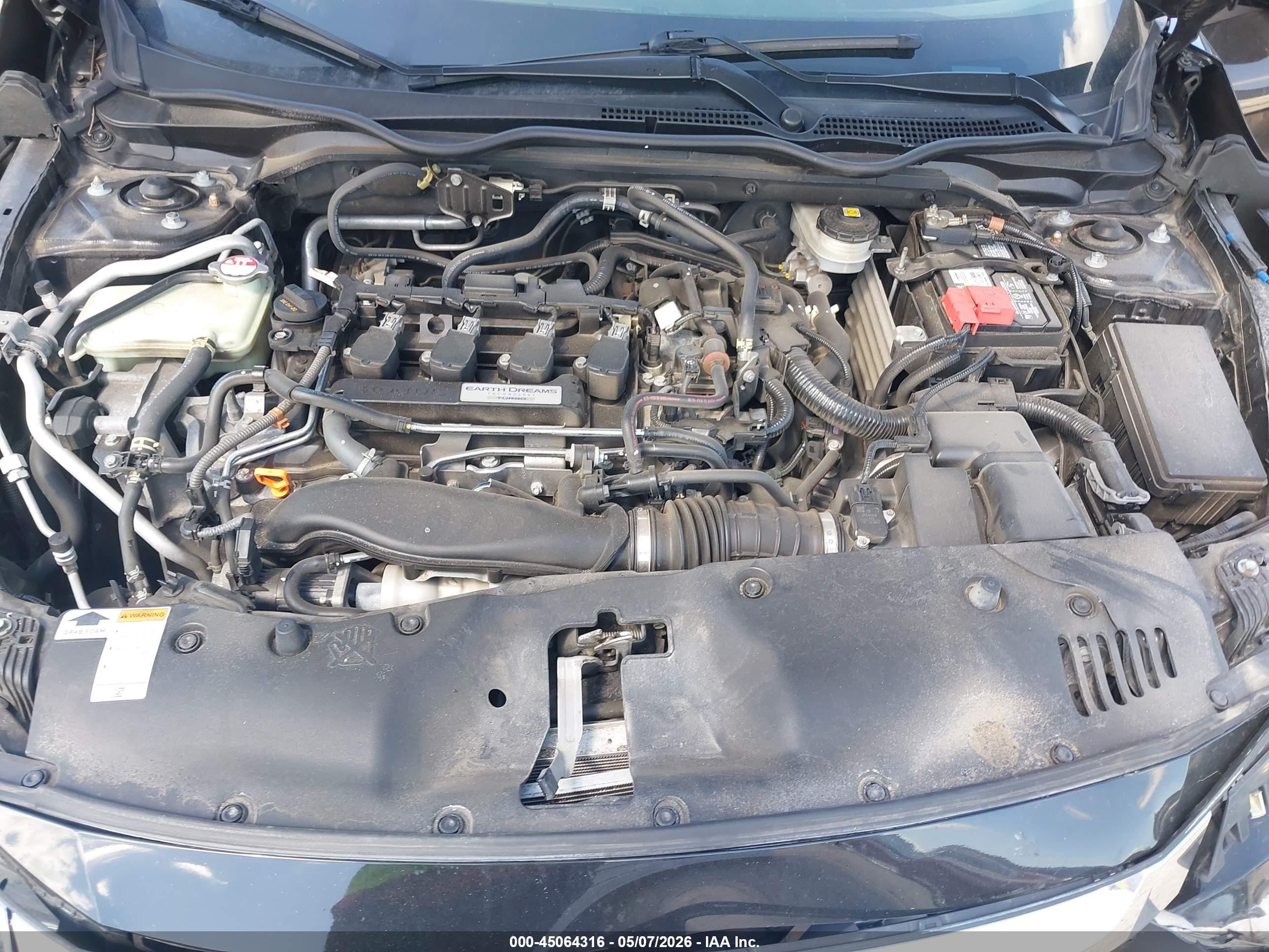 2018 Honda Civic Ex-l Black vin: JHMFC1F76JX022734