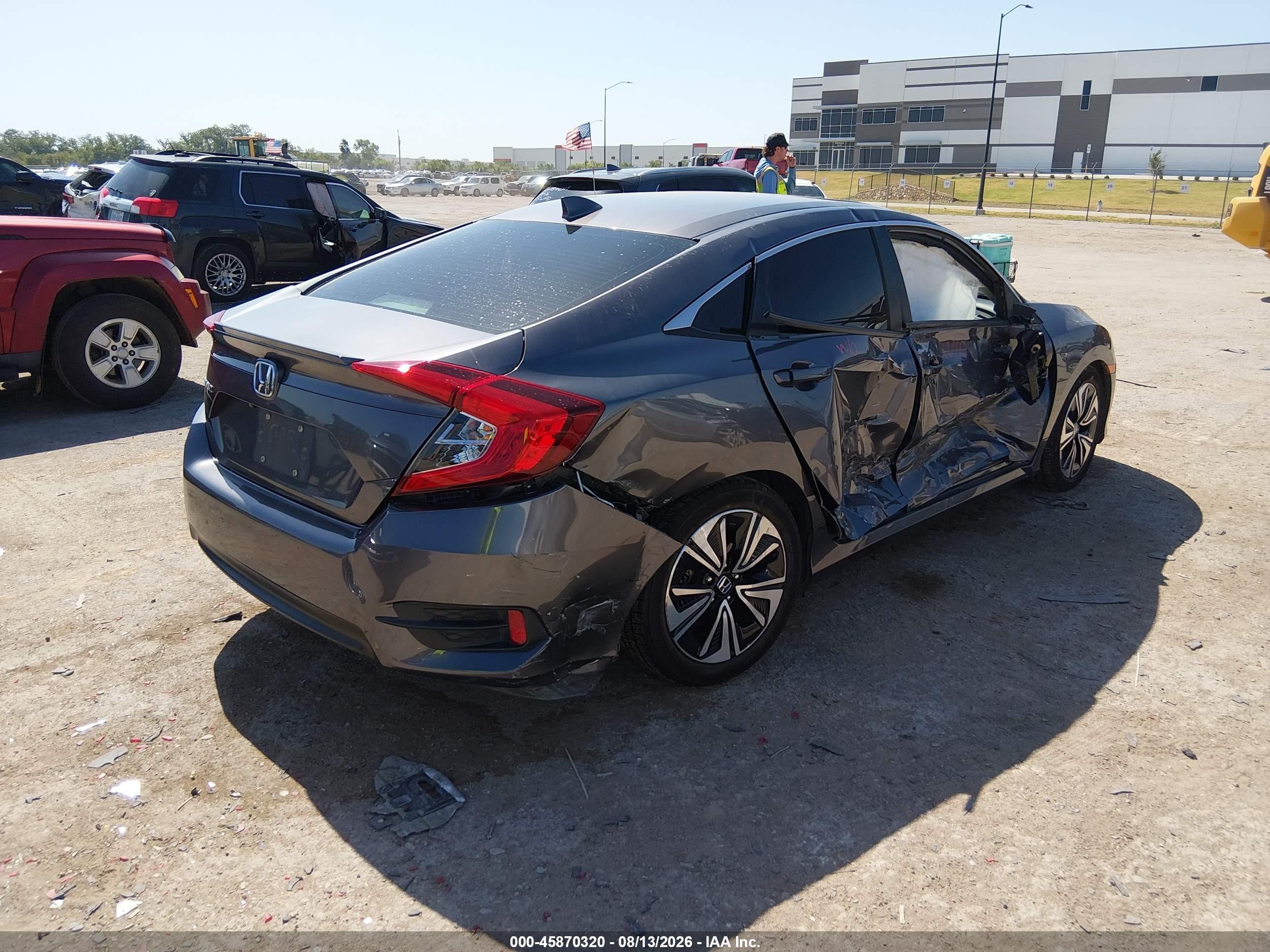 2018 Honda Civic Ex-l Черный vin: JHMFC1F78JX034464