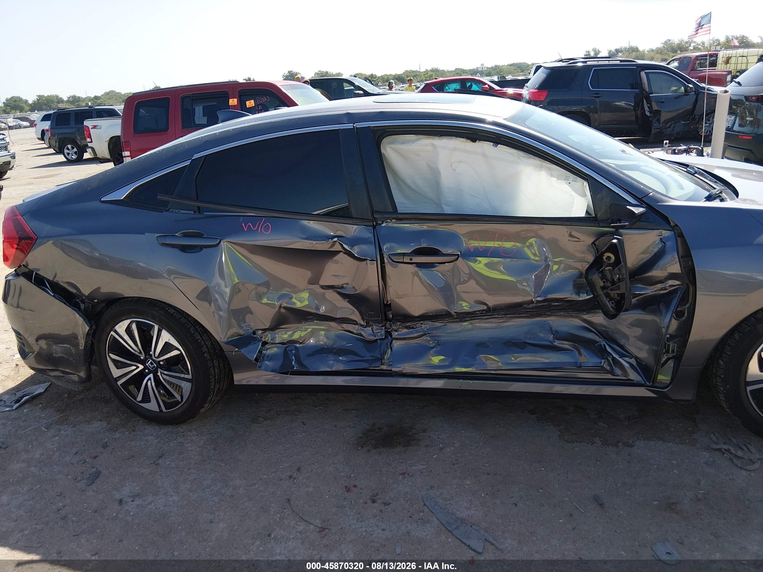 2018 Honda Civic Ex-l Черный vin: JHMFC1F78JX034464