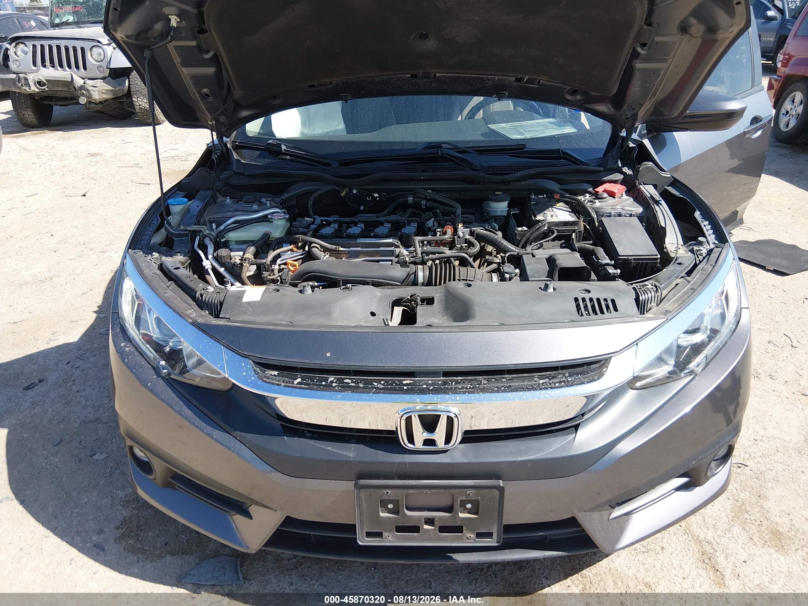 2018 Honda Civic Ex-l Черный vin: JHMFC1F78JX034464