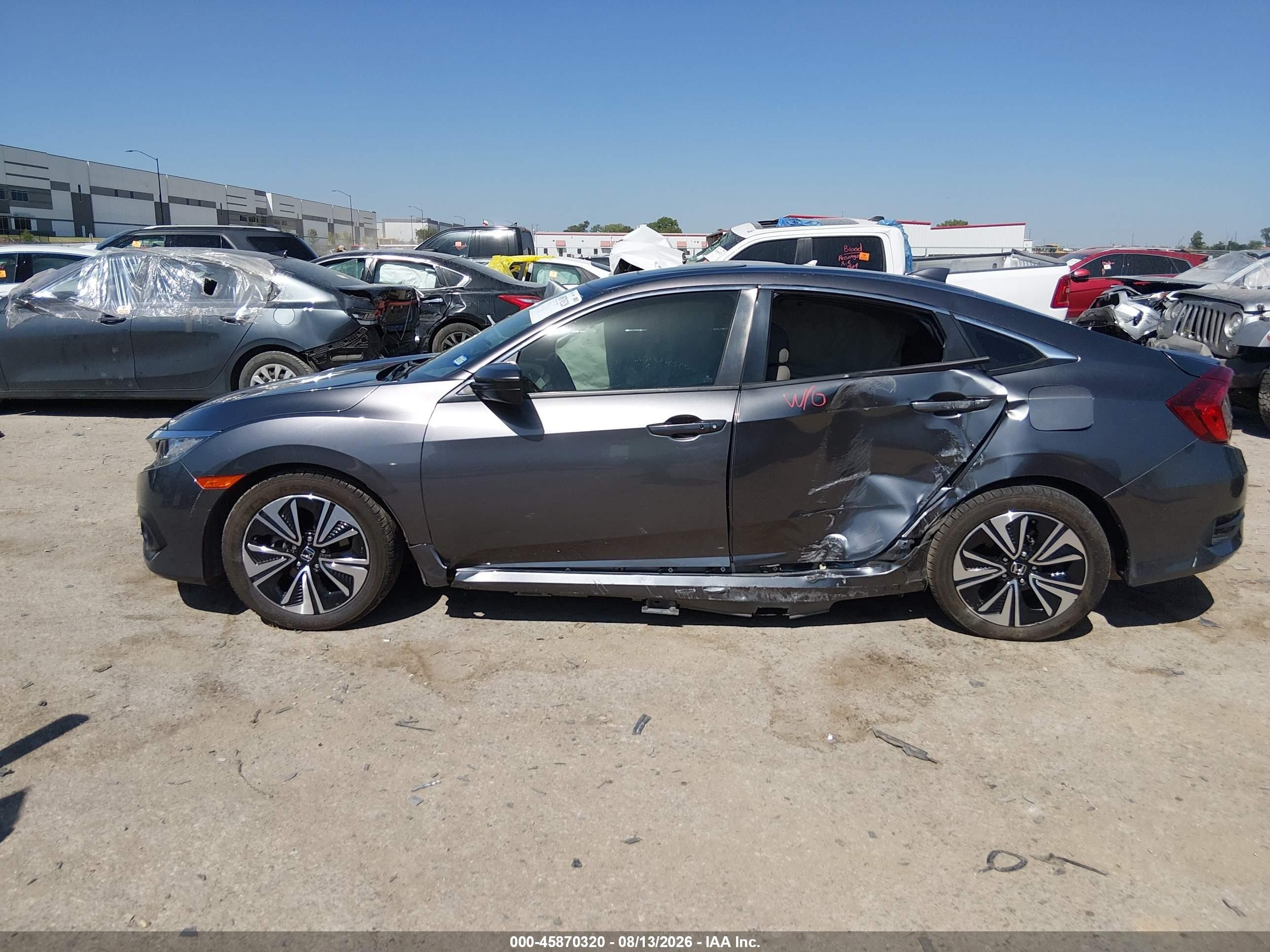 2018 Honda Civic Ex-l Черный vin: JHMFC1F78JX034464