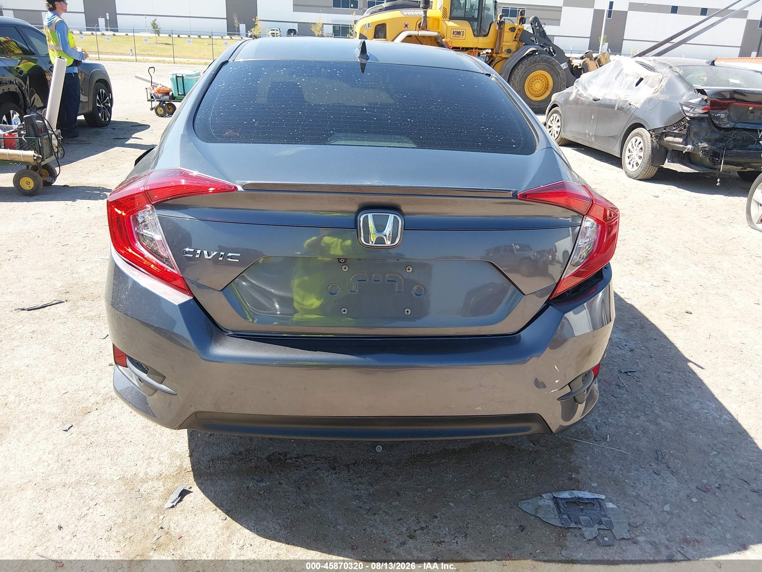 2018 Honda Civic Ex-l Черный vin: JHMFC1F78JX034464