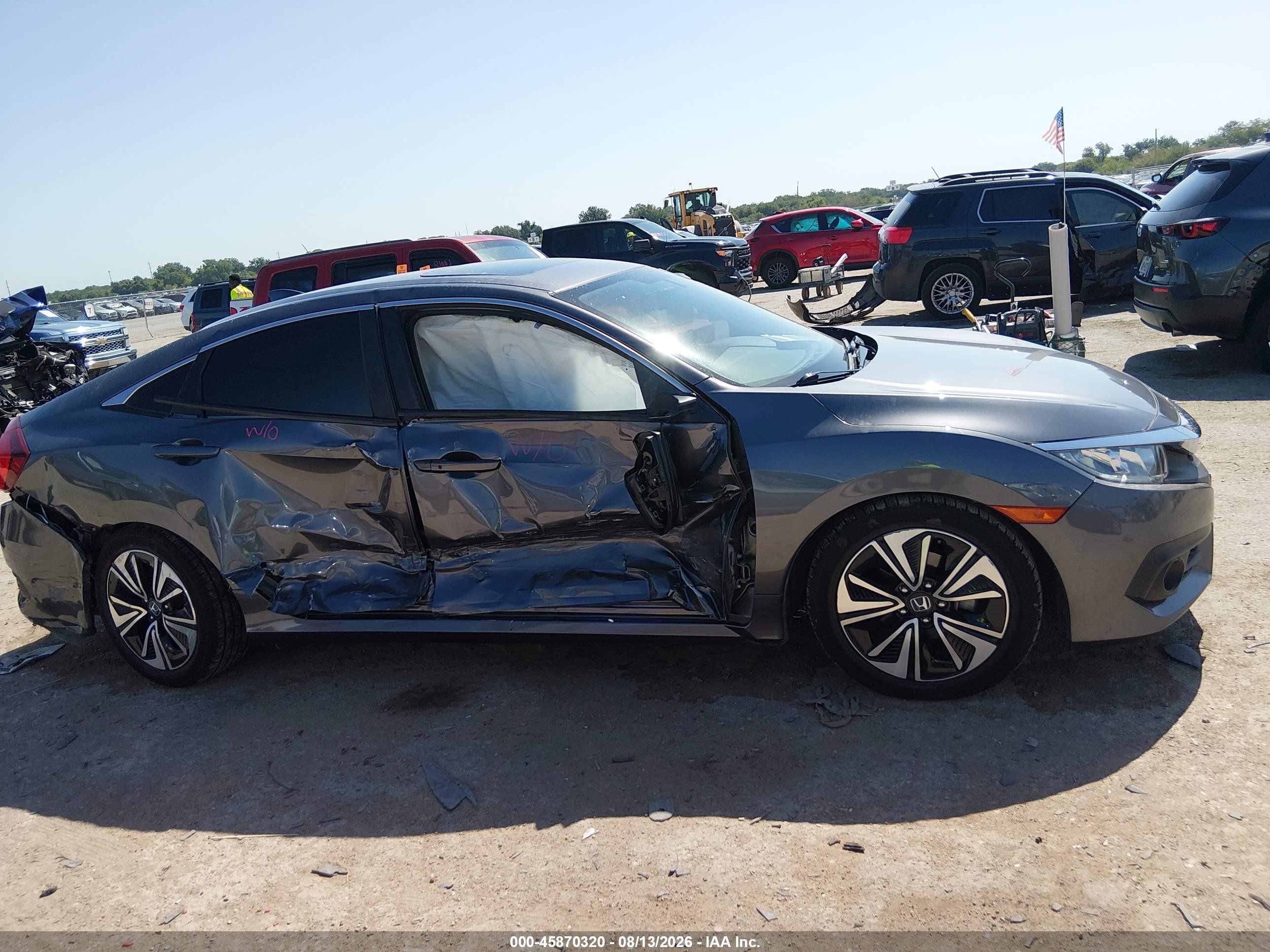 2018 Honda Civic Ex-l Черный vin: JHMFC1F78JX034464