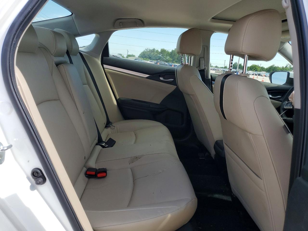 2018 Honda Civic Exl White vin: JHMFC1F79JX019682