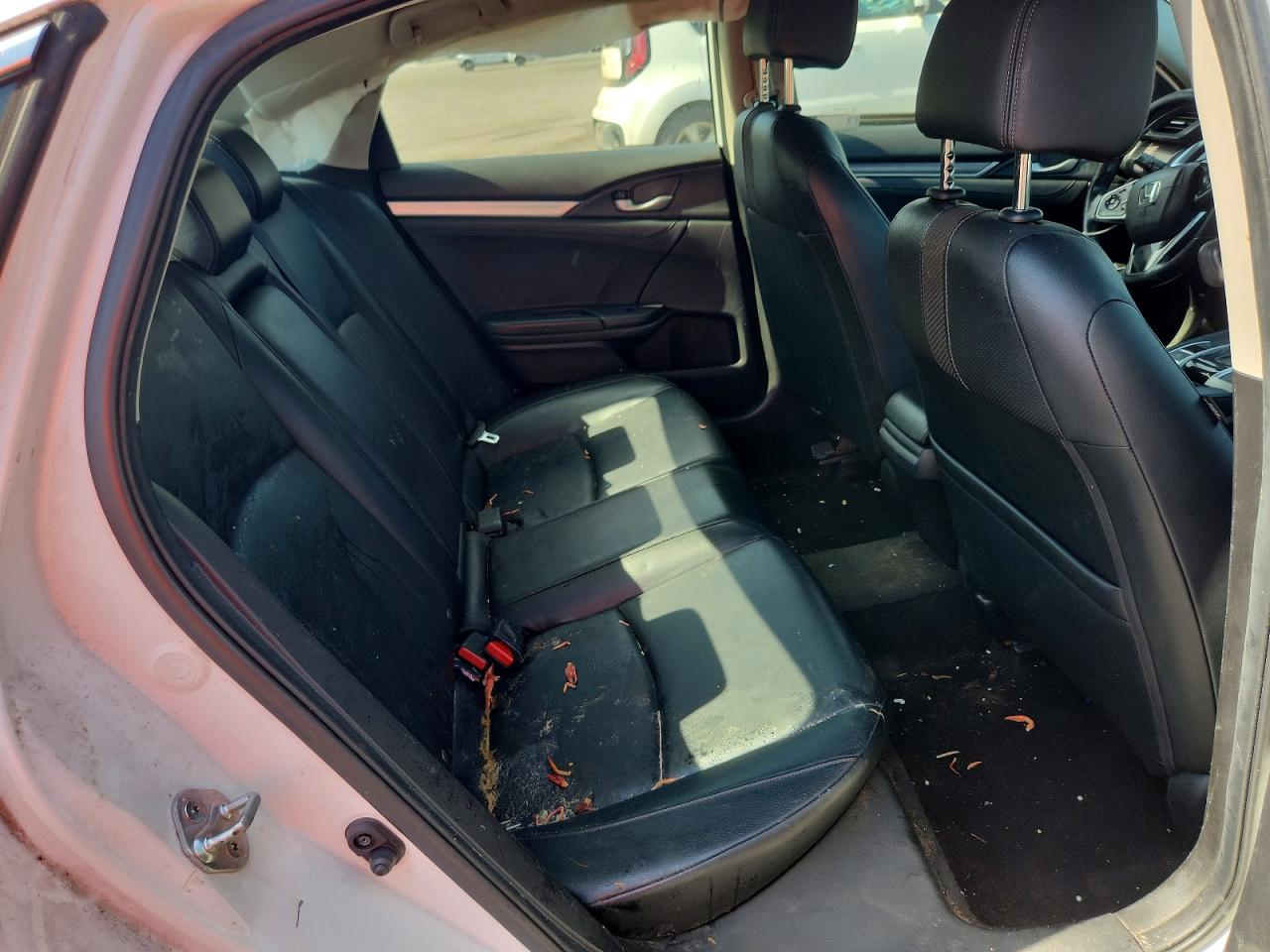 2019 Honda Civic Exl White vin: JHMFC1F7XKX010331