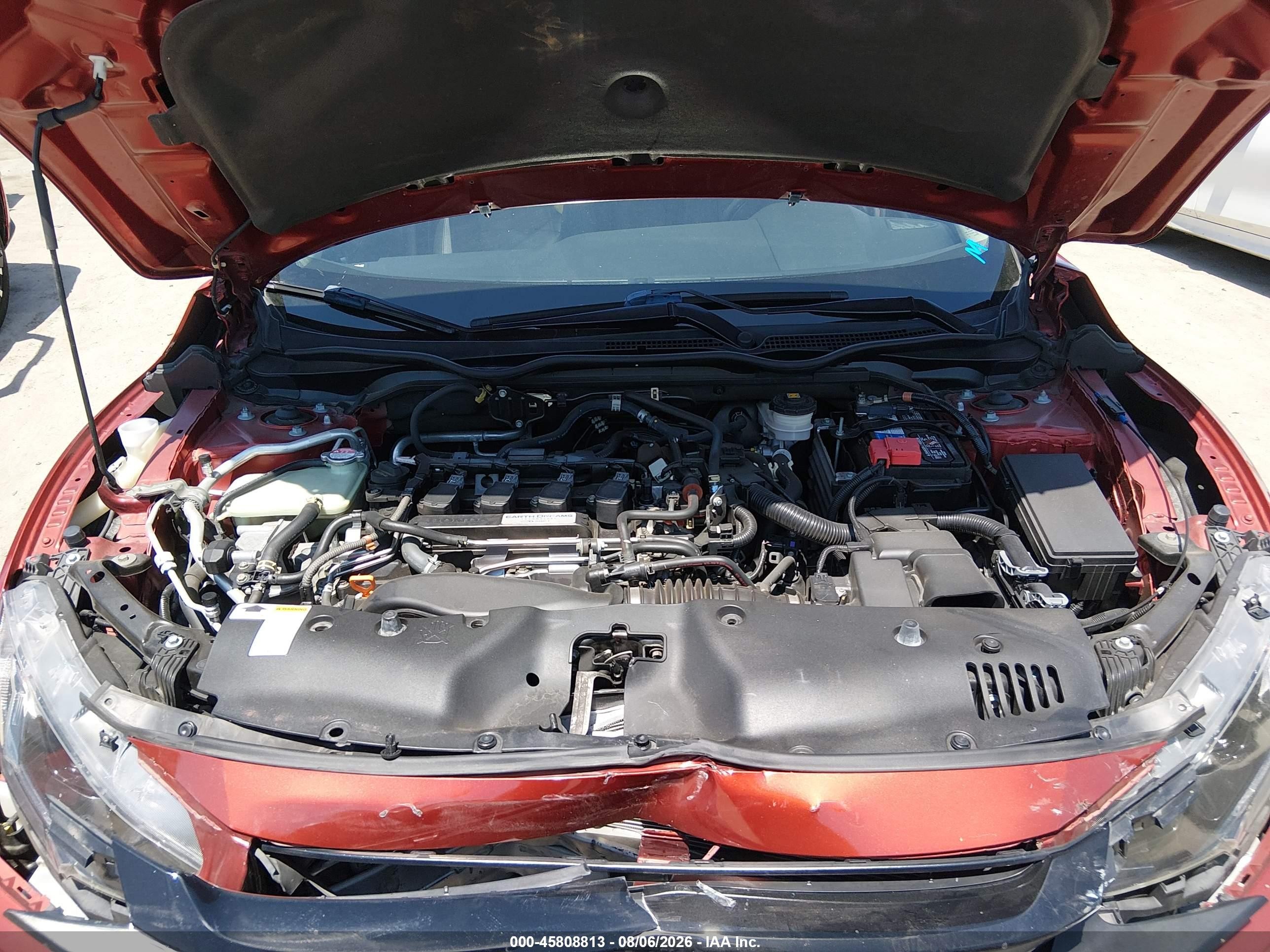 2019 Honda Civic Ex-l Orange vin: JHMFC1F7XKX014346