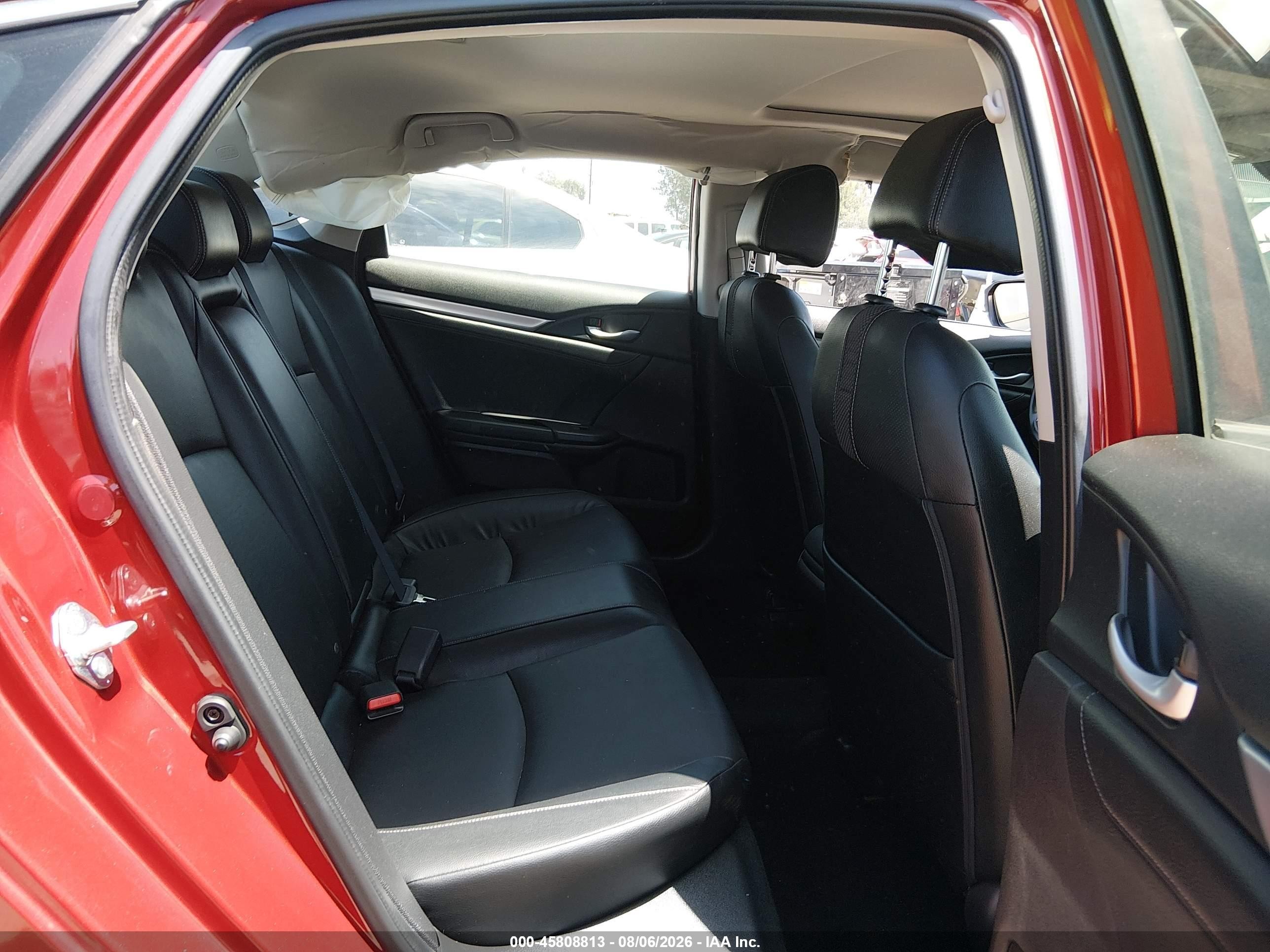 2019 Honda Civic Ex-l Orange vin: JHMFC1F7XKX014346