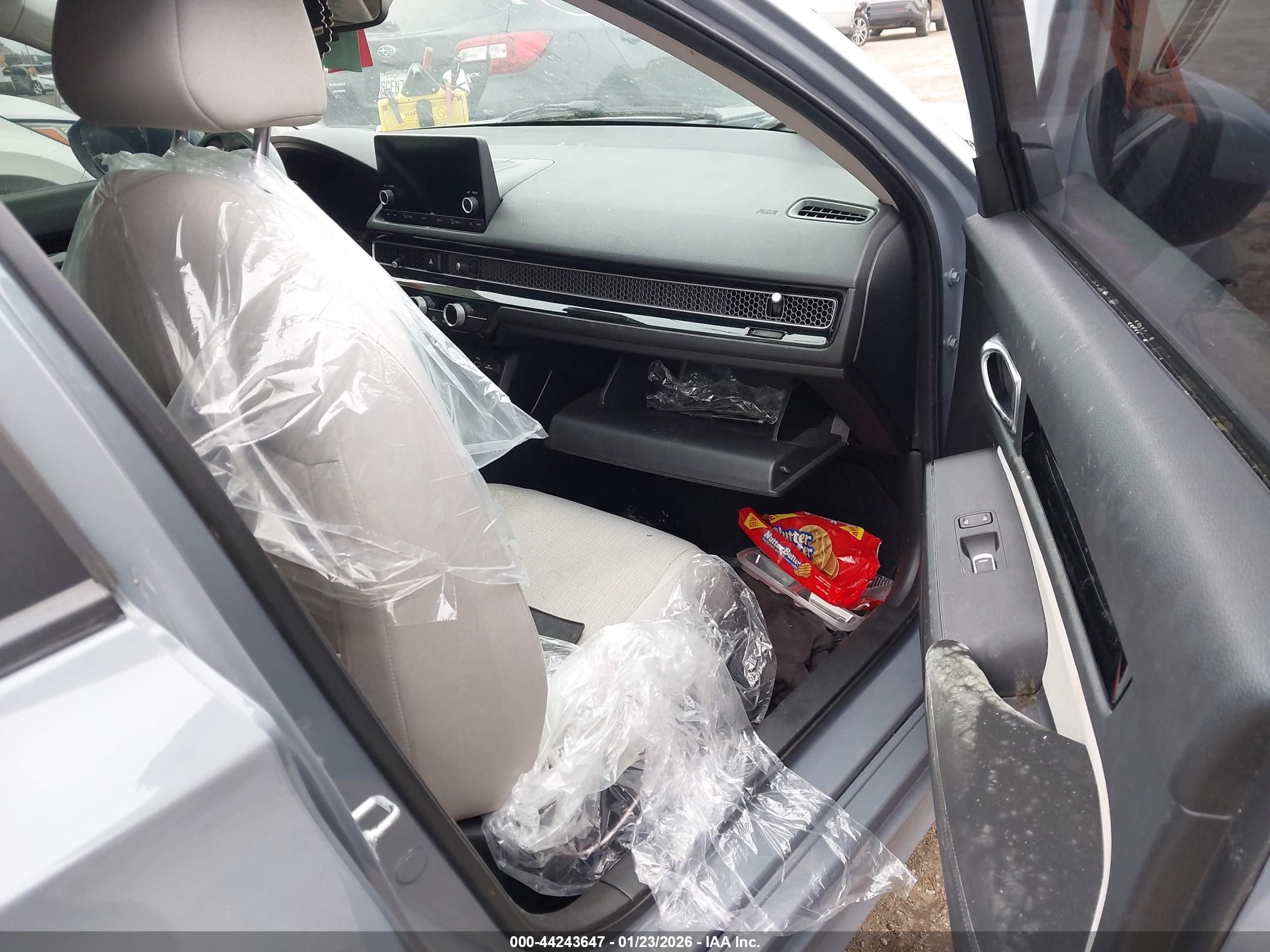 2022 Honda Civic Ex Gray vin: JHMFE1F73NX008421