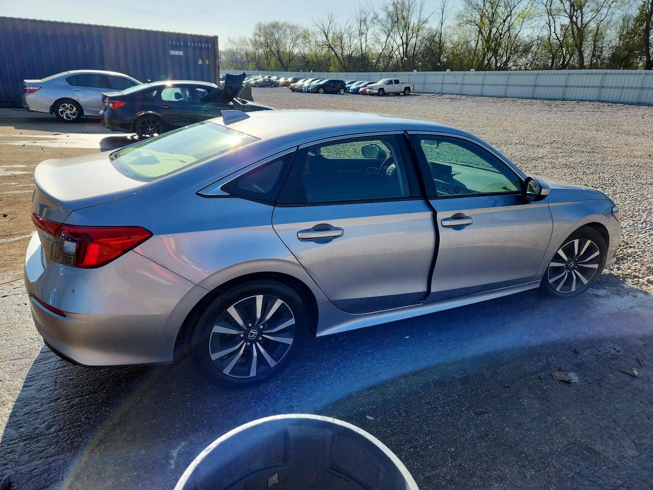 2022 Honda Civic Ex Silver vin: JHMFE1F78NX003067