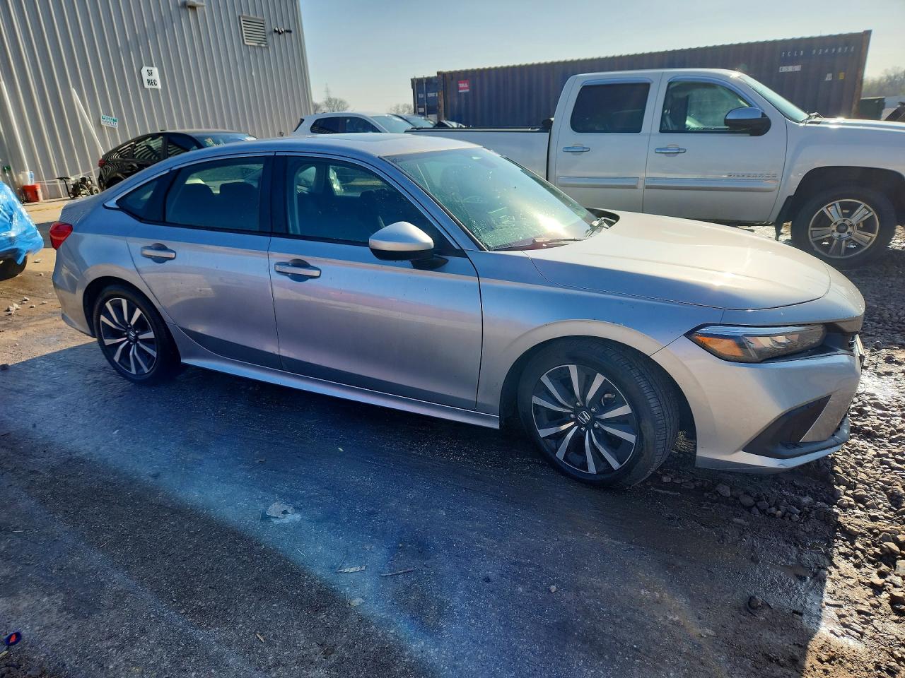 2022 Honda Civic Ex Silver vin: JHMFE1F78NX003067