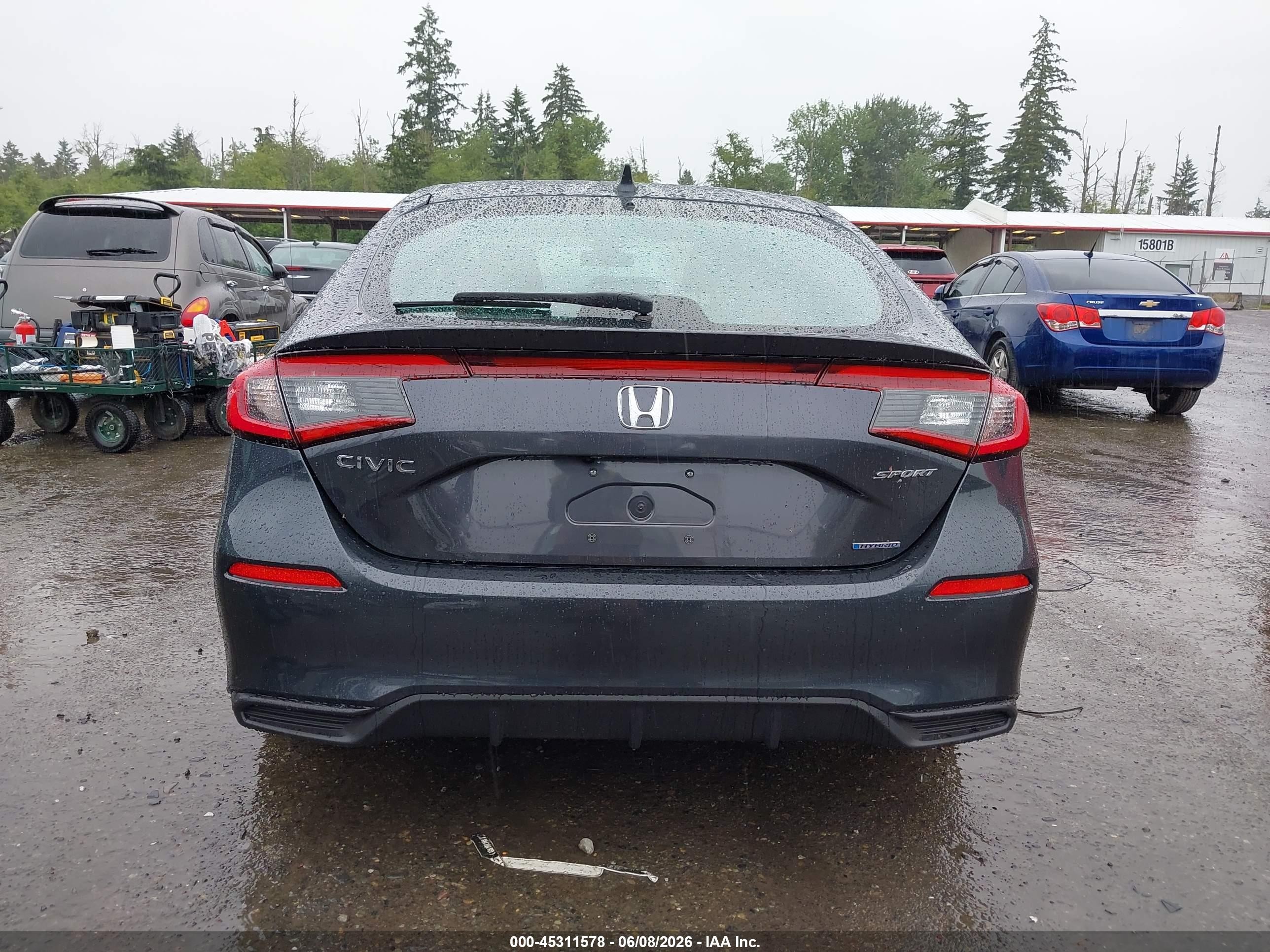 2025 Honda Civic Hybrid Sport Gray vin: JHMFL4H84SX002524