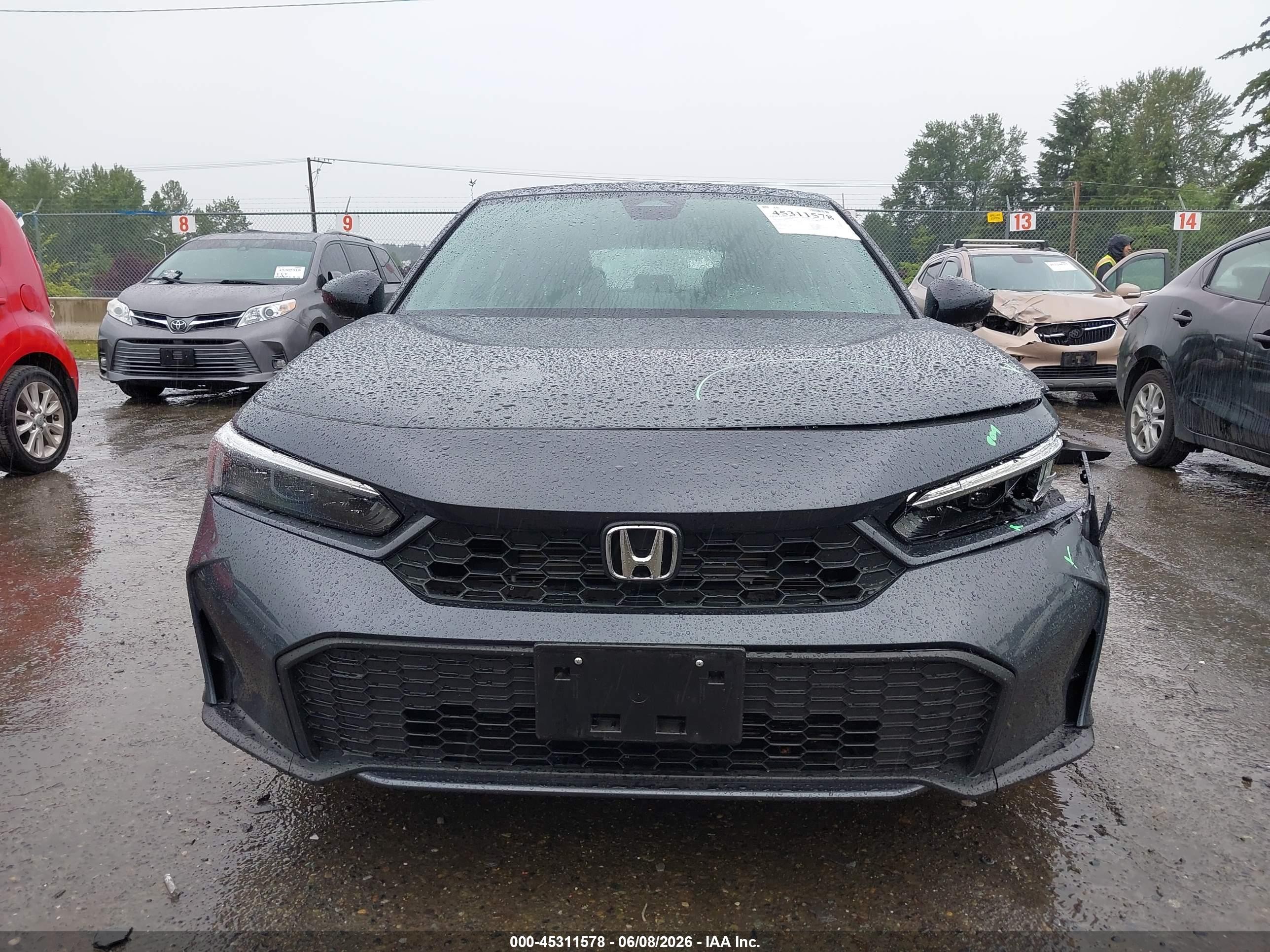 2025 Honda Civic Hybrid Sport Gray vin: JHMFL4H84SX002524