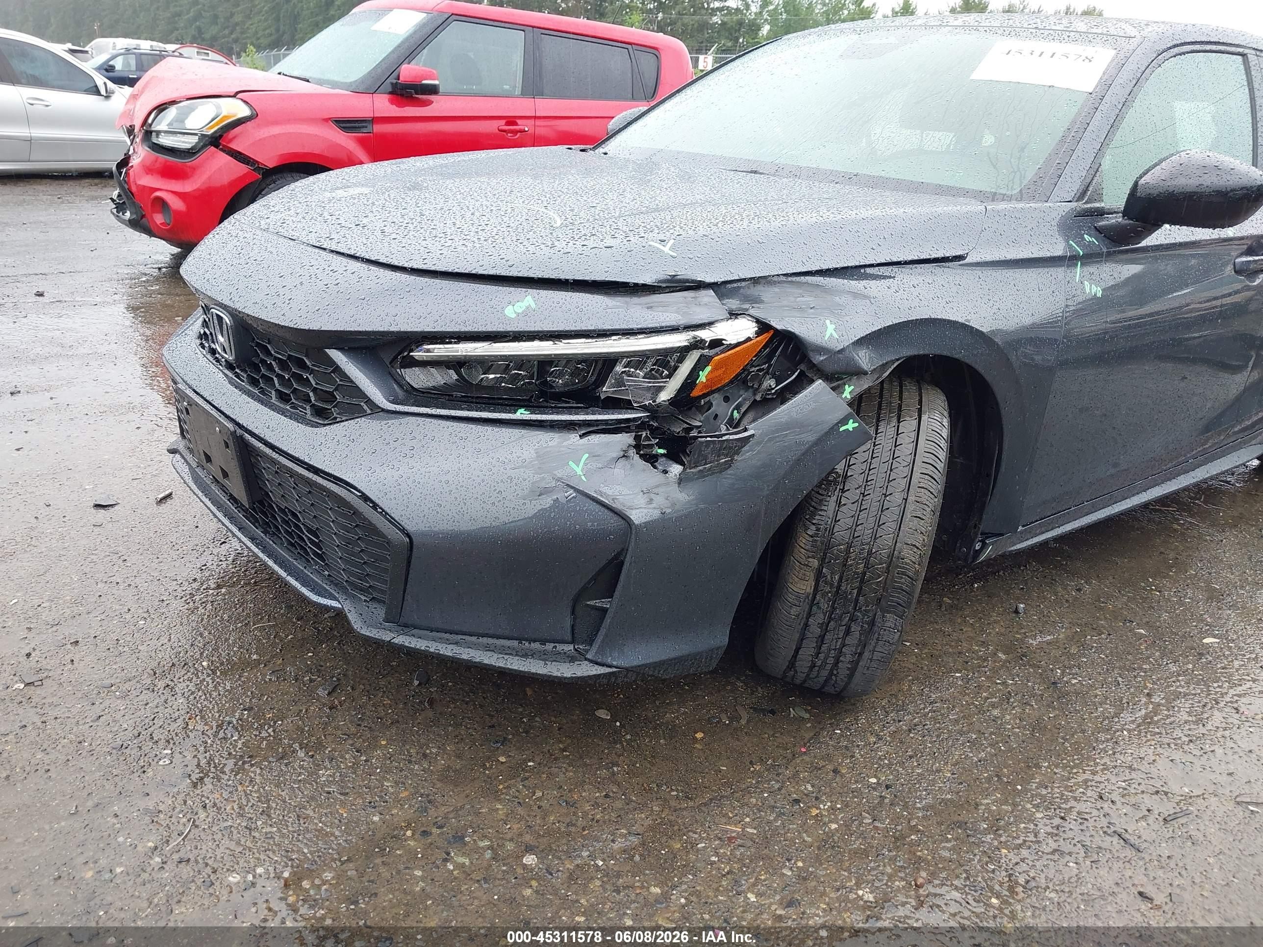 2025 Honda Civic Hybrid Sport Gray vin: JHMFL4H84SX002524
