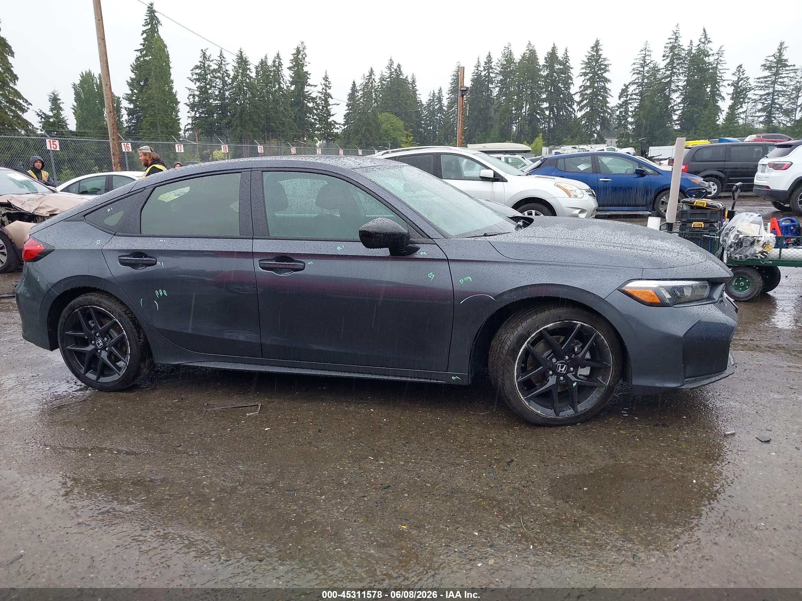 2025 Honda Civic Hybrid Sport Gray vin: JHMFL4H84SX002524