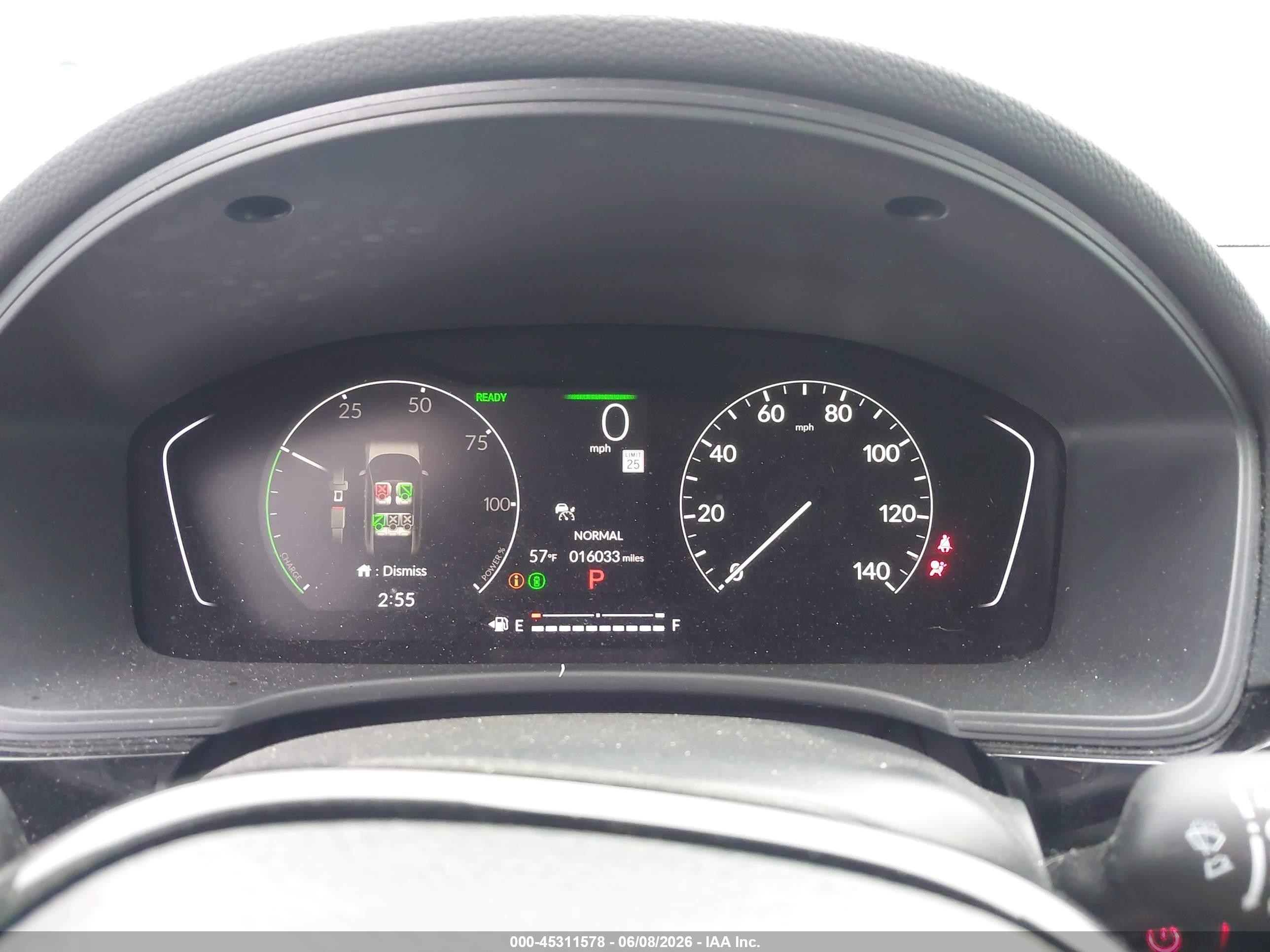 2025 Honda Civic Hybrid Sport Gray vin: JHMFL4H84SX002524