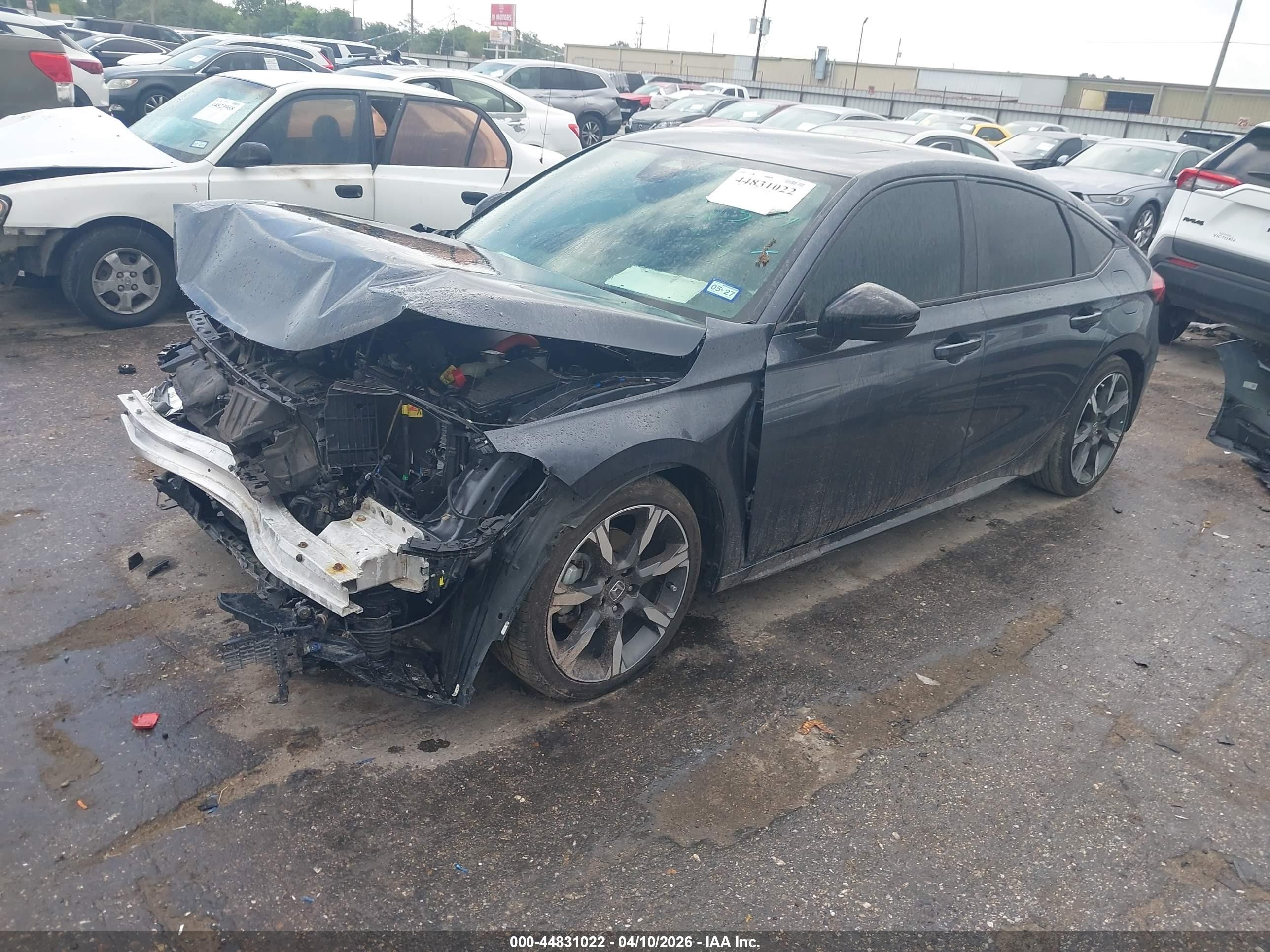 2025 Honda Civic Hybrid Sport Touring Серый vin: JHMFL4H97SX001313