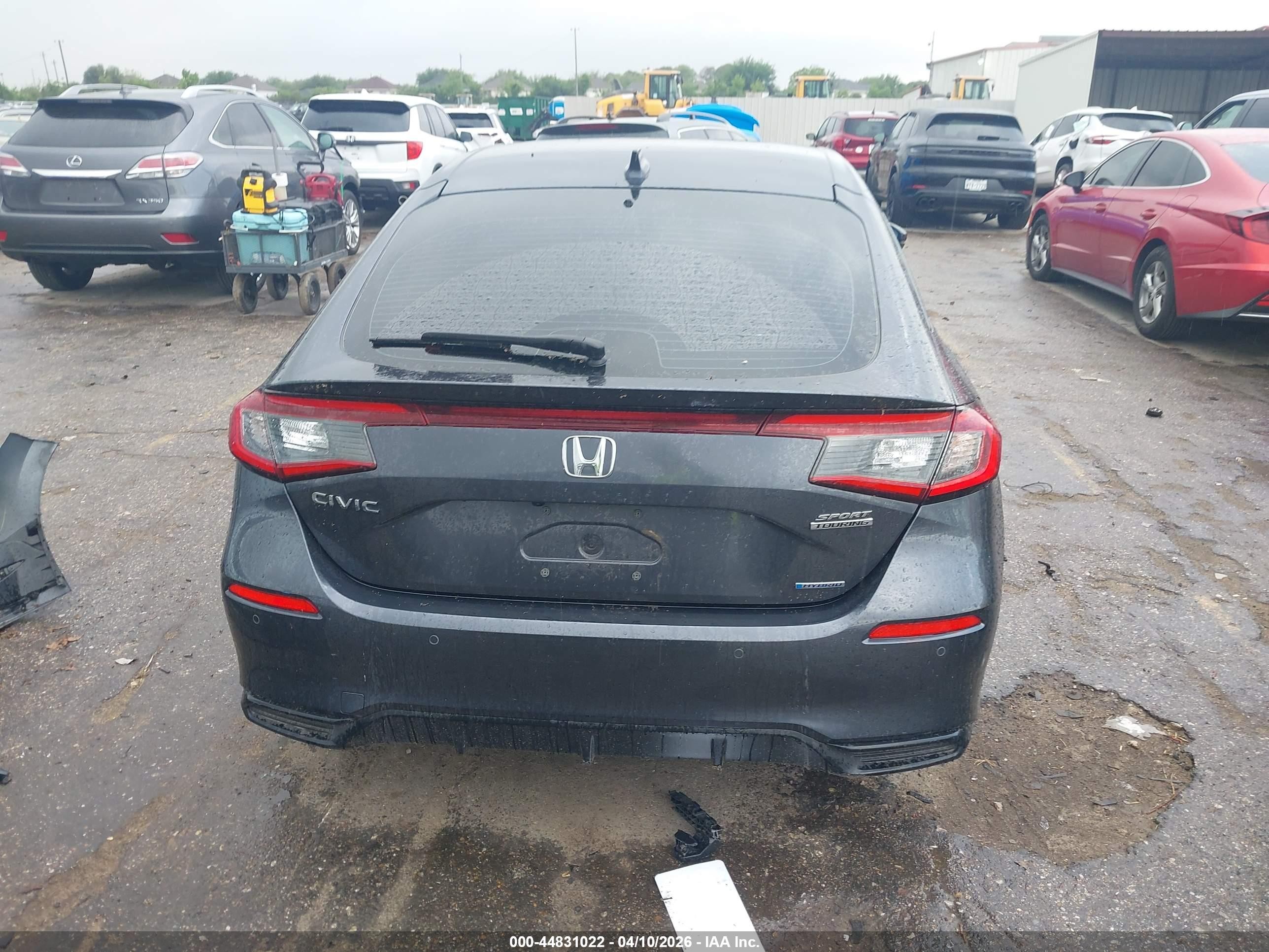 2025 Honda Civic Hybrid Sport Touring Серый vin: JHMFL4H97SX001313