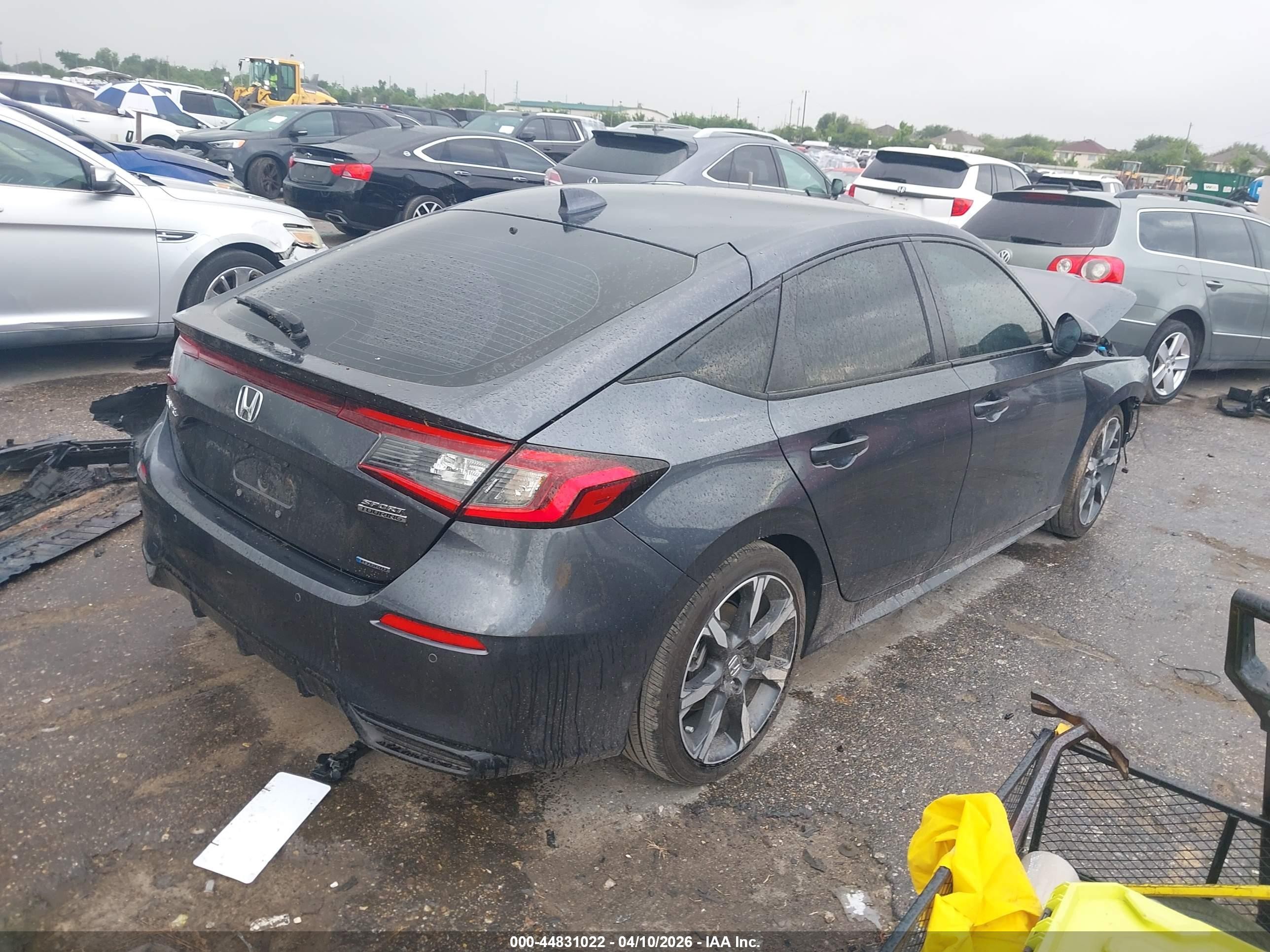 2025 Honda Civic Hybrid Sport Touring Серый vin: JHMFL4H97SX001313
