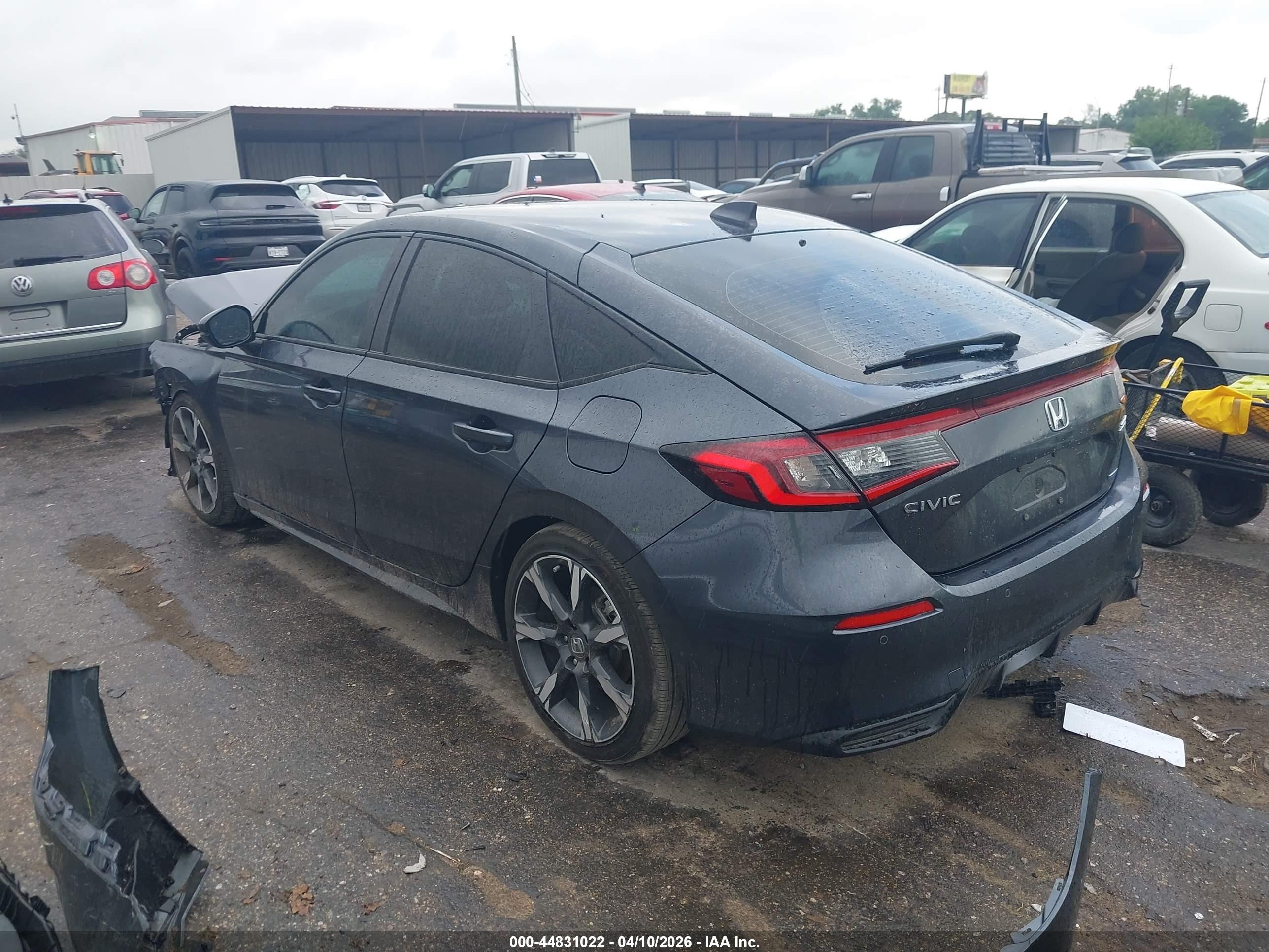 2025 Honda Civic Hybrid Sport Touring Серый vin: JHMFL4H97SX001313