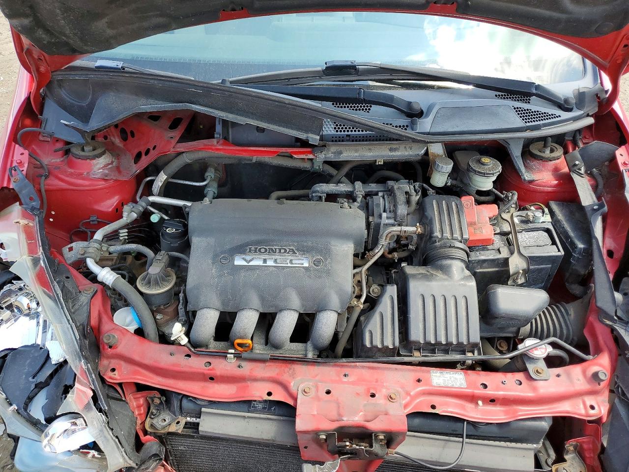 2007 Honda Fit Красный vin: JHMGD37417S045572