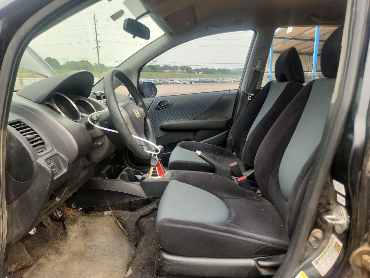 2008 Honda Fit Black vin: JHMGD37418S026991