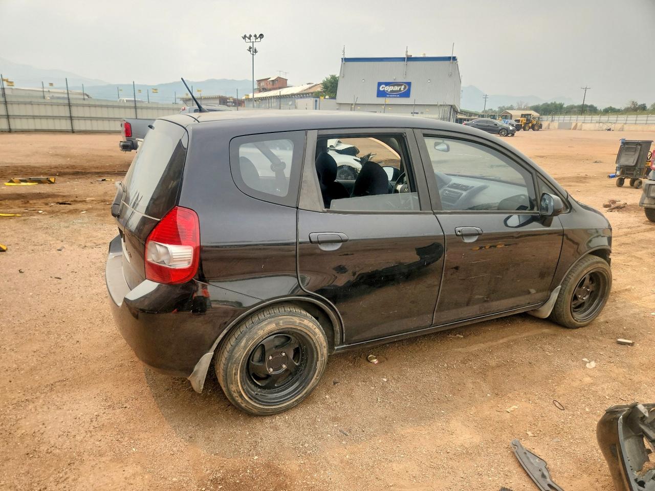 2008 Honda Fit Black vin: JHMGD37418S026991