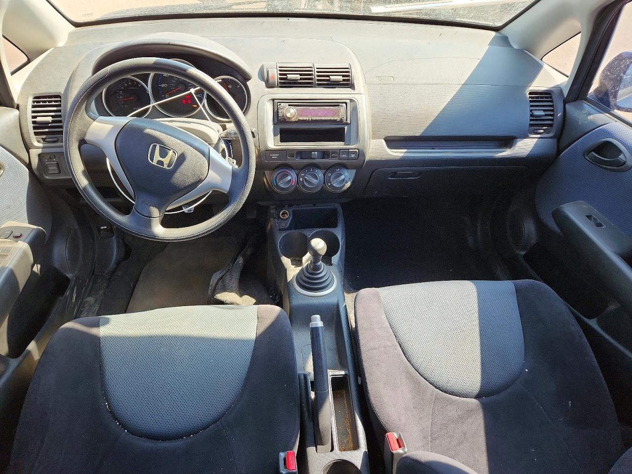 2008 Honda Fit Black vin: JHMGD37418S026991