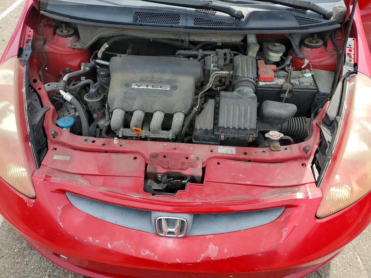 2008 Honda Fit Red vin: JHMGD37418S064480
