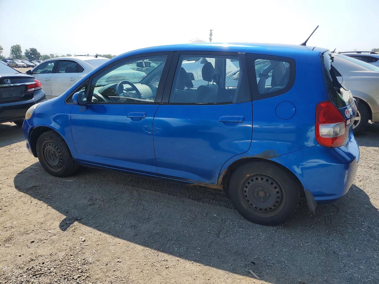 2008 Honda Fit Синий vin: JHMGD37438S801081