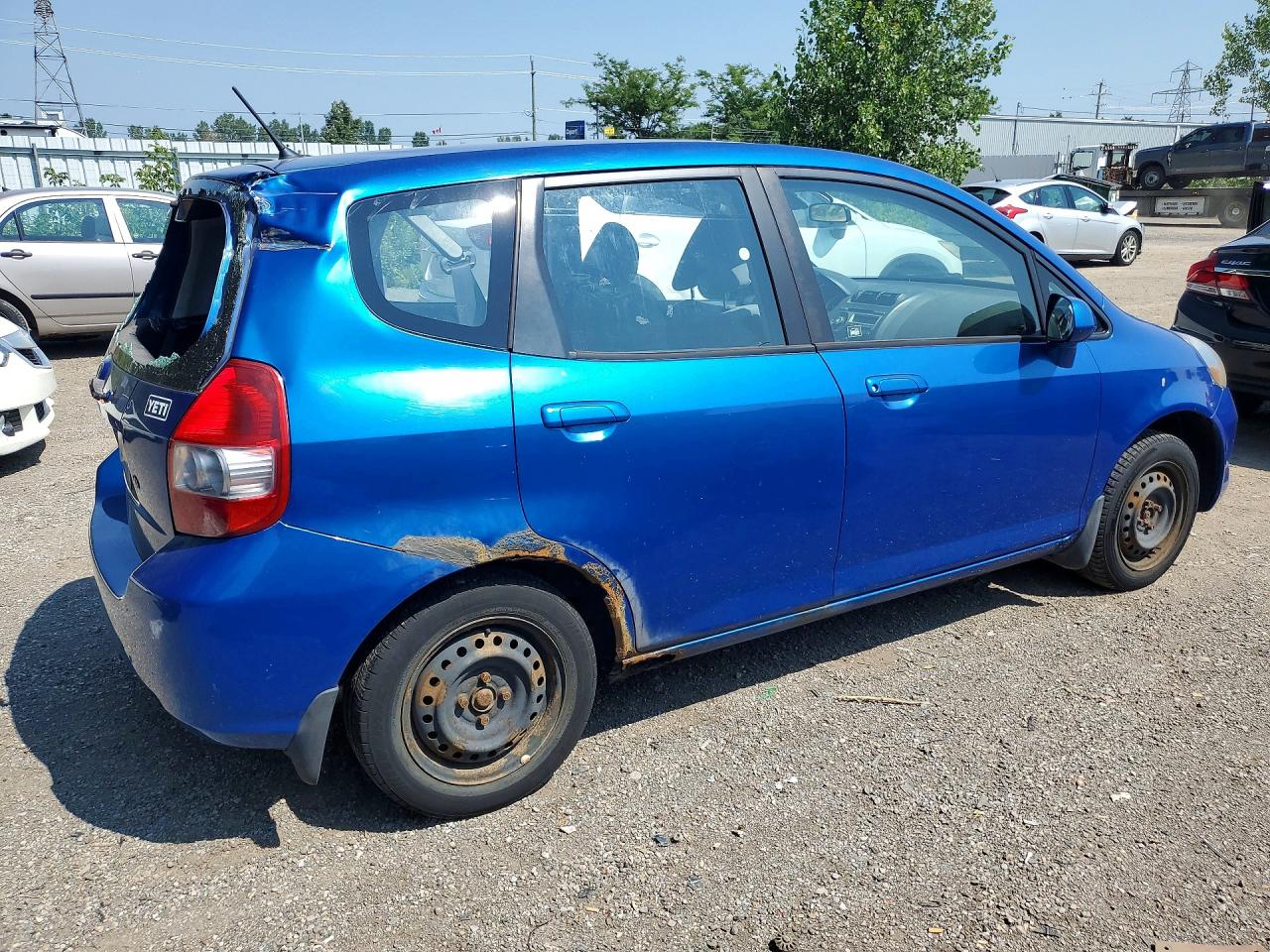 2008 Honda Fit Синий vin: JHMGD37438S801081