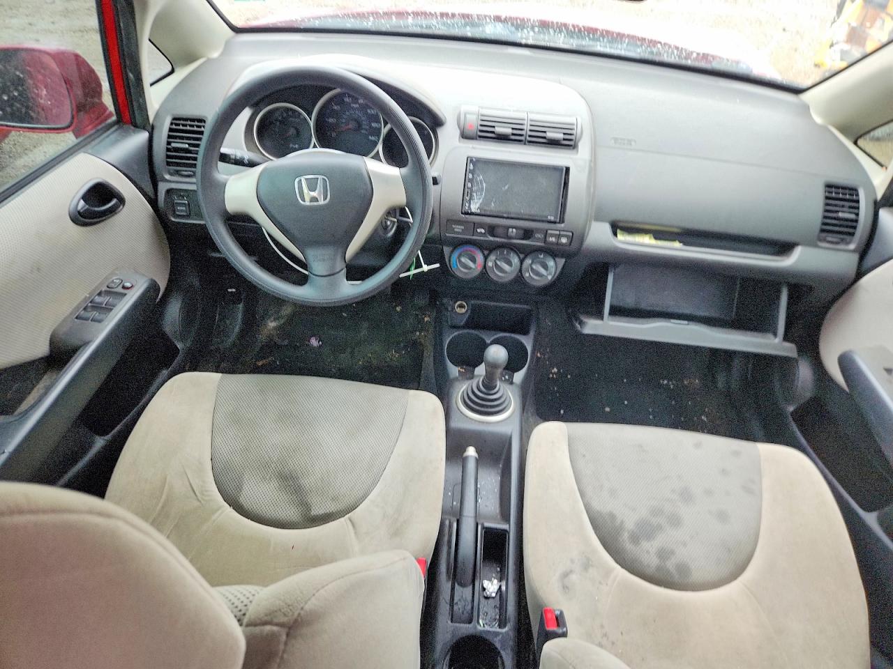 2007 Honda Fit Красный vin: JHMGD37447S003896