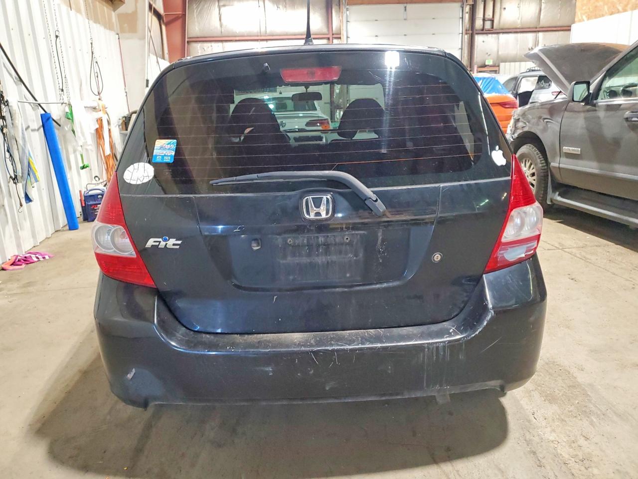 2008 Honda Fit Black vin: JHMGD37448S011532