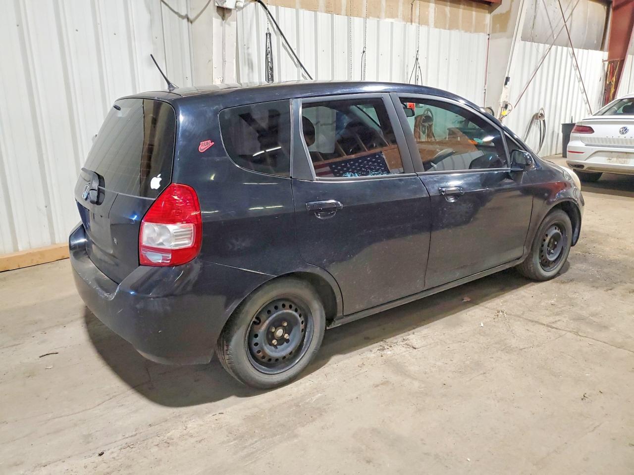 2008 Honda Fit Black vin: JHMGD37448S011532