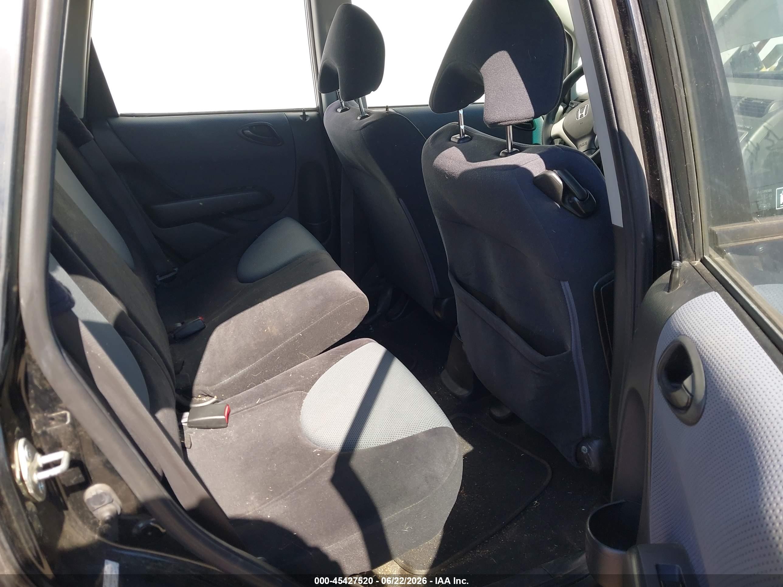 2008 Honda Fit   Черный vin: JHMGD37458S043924