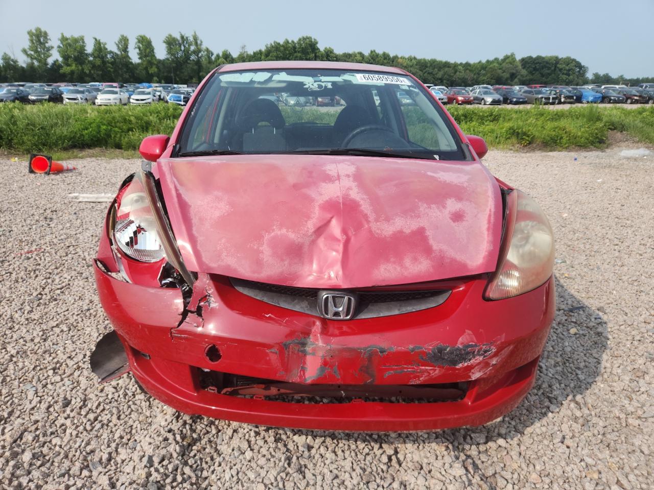 2008 Honda Fit Красный vin: JHMGD37458S070184
